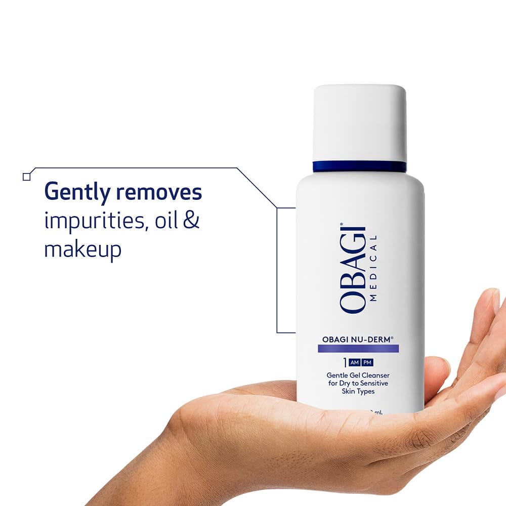 Obagi Nu-Derm Gentle Cleanser – Mild Cleanser for Sensitive Skin (2 x 6.7 oz)