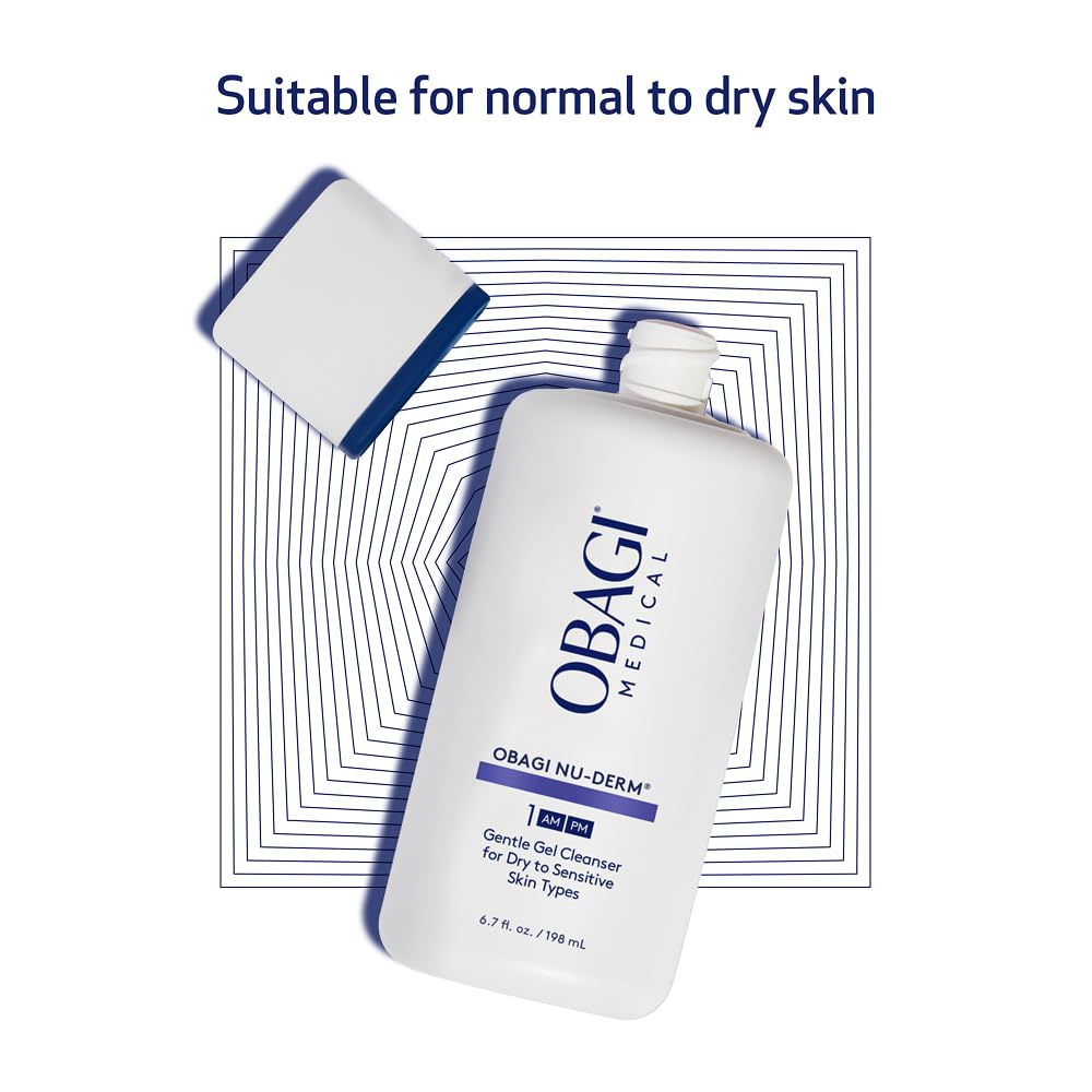 Obagi Nu-Derm Gentle Cleanser – Mild Cleanser for Sensitive Skin (2 x 6.7 oz)