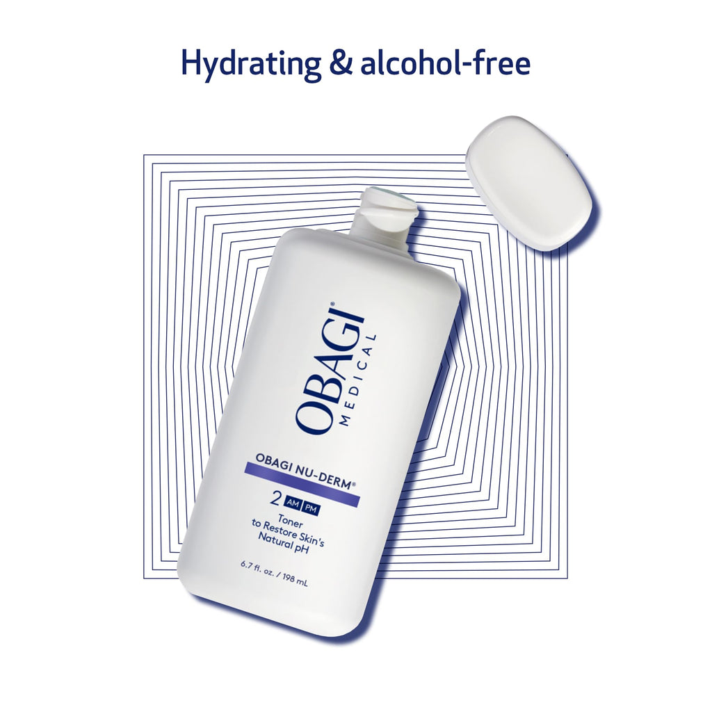 Obagi Nu-Derm Toner – Alcohol-Free Balancing Toner with Witch Hazel & Aloe Vera | 2 x 6.7 oz