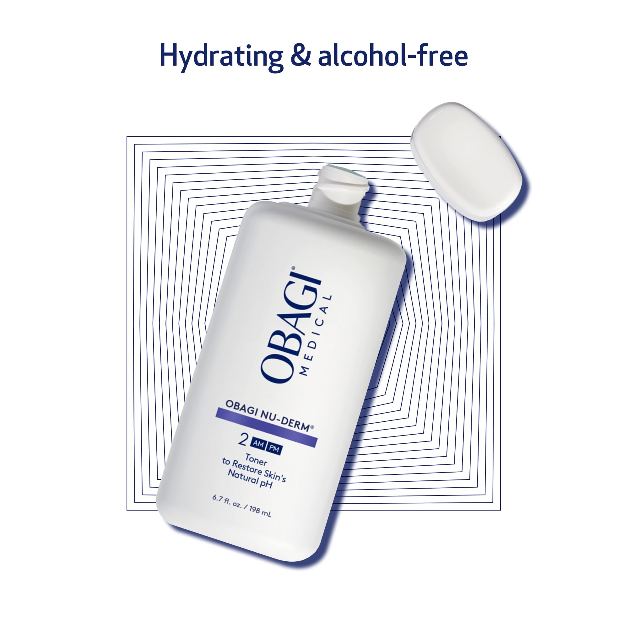 Obagi Nu-Derm Toner – Alcohol-Free Balancing Toner with Witch Hazel & Aloe Vera | 2 x 6.7 oz