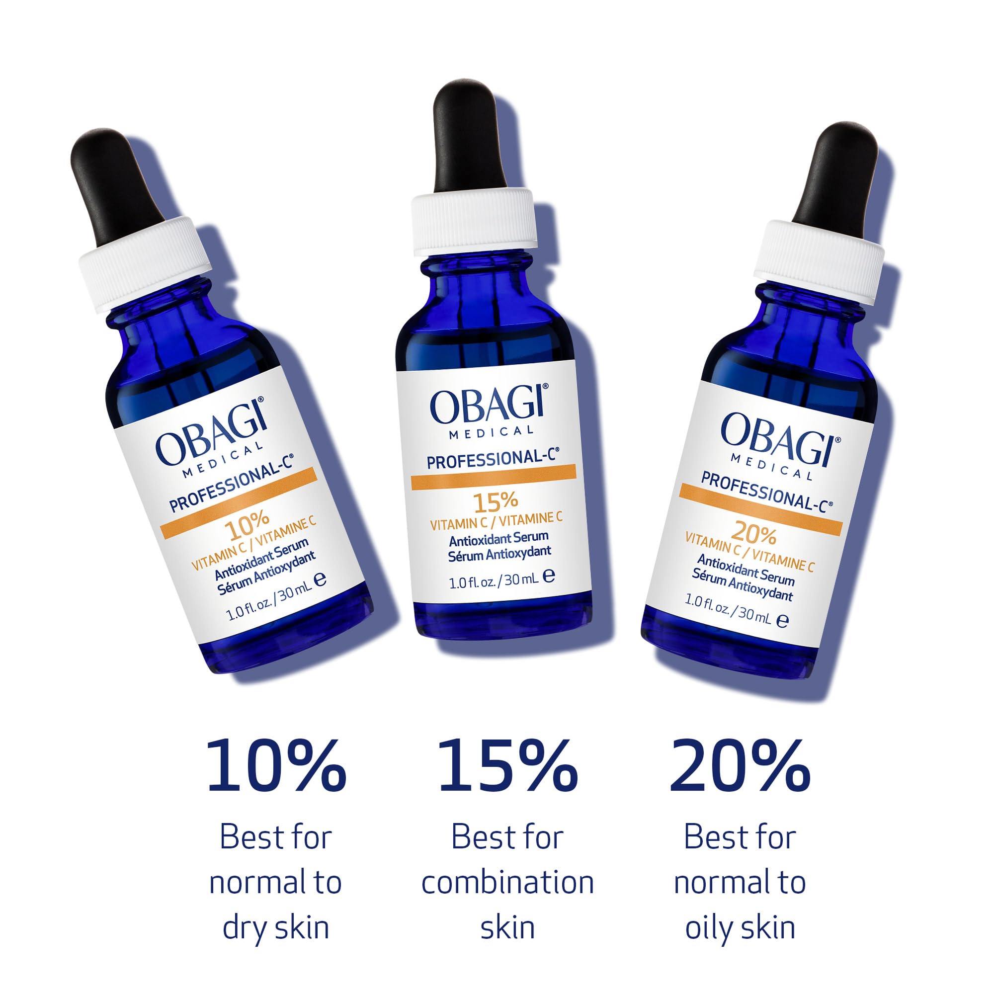 Obagi Medical Professional-C 15% Vitamin C Serum – Brighten Skin Tone & Minimize Fine Lines – 0.42 oz