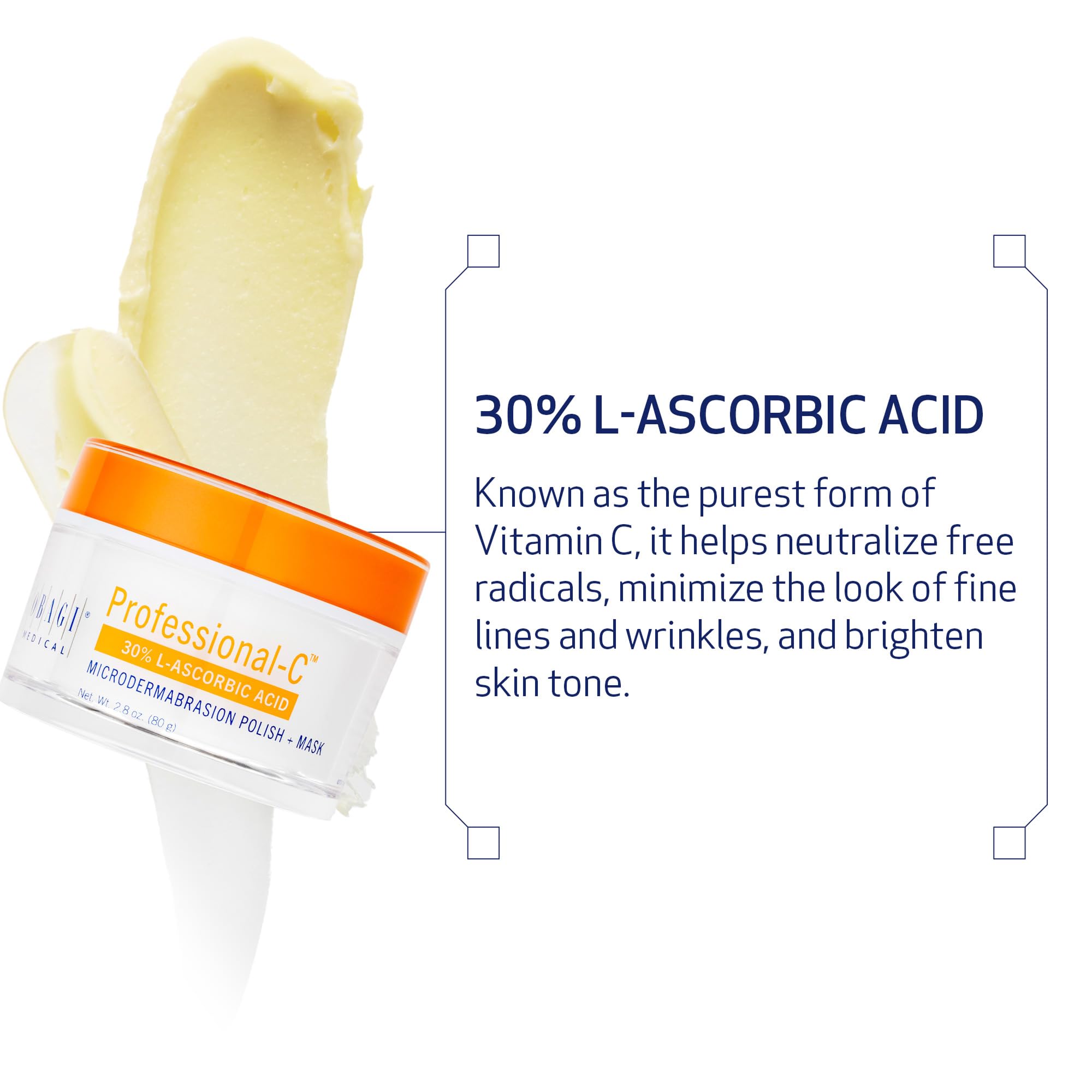Obagi Professional-C Microdermabrasion Polish + Mask – Exfoliating Vitamin C Face Mask, 2.8 oz