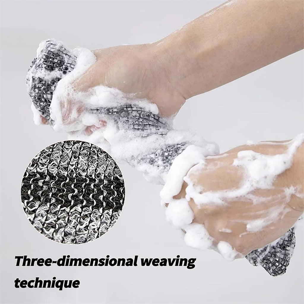 Obemary Blissal Exfoliating Shower Towel – 2 Pack, 48-Inch Deep Exfoliation
