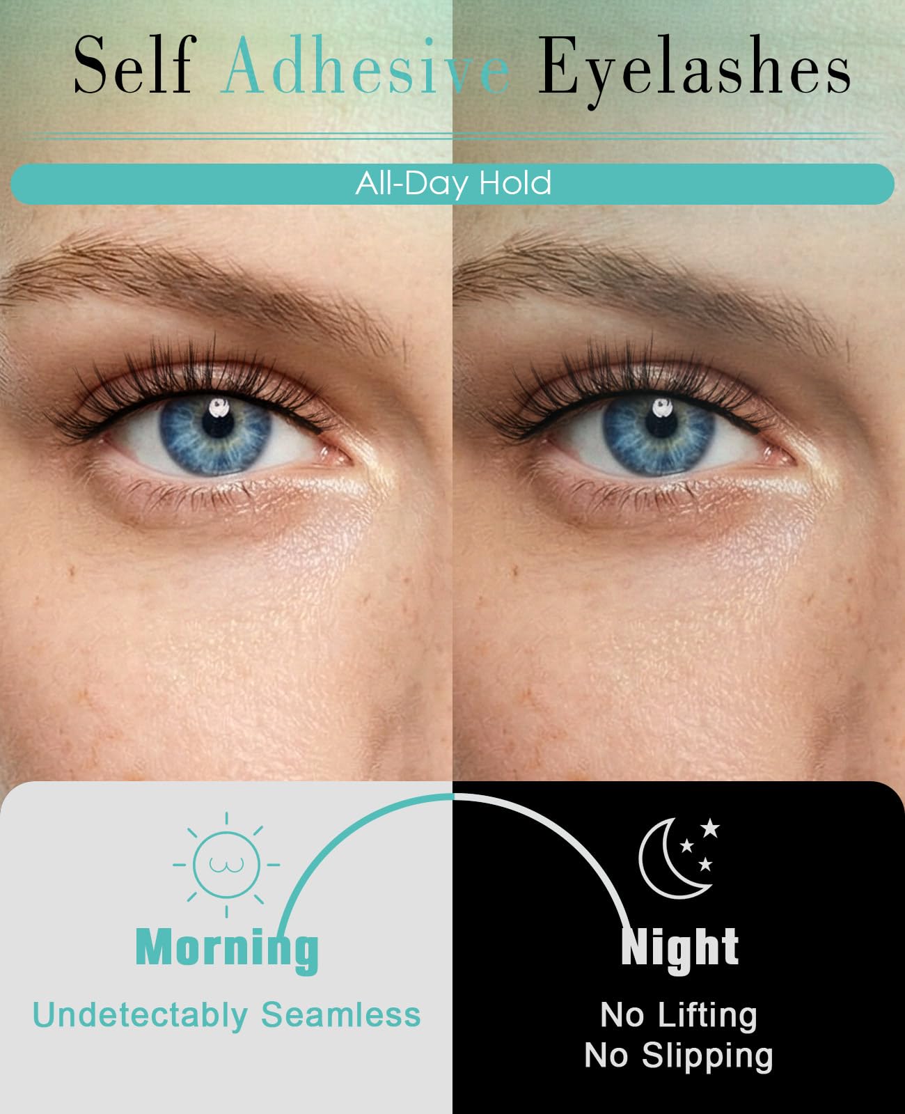 Obeyalash Self Adhesive Eyelashes – Natural Look, 10mm, Waterproof & Quick Apply