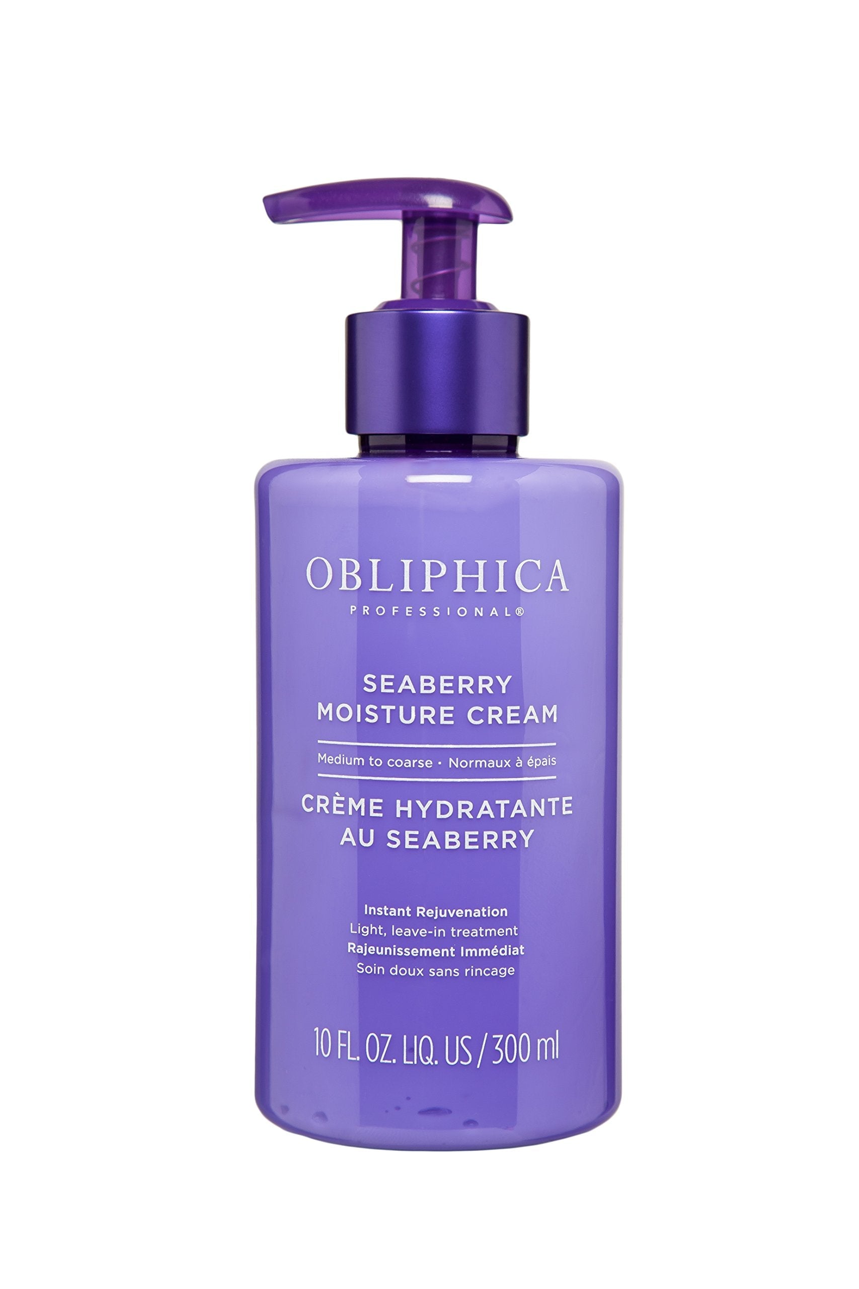Obliphica Professional Seaberry Leave-In Moisture & Anti-Frizz Cream – 10 Fl Oz