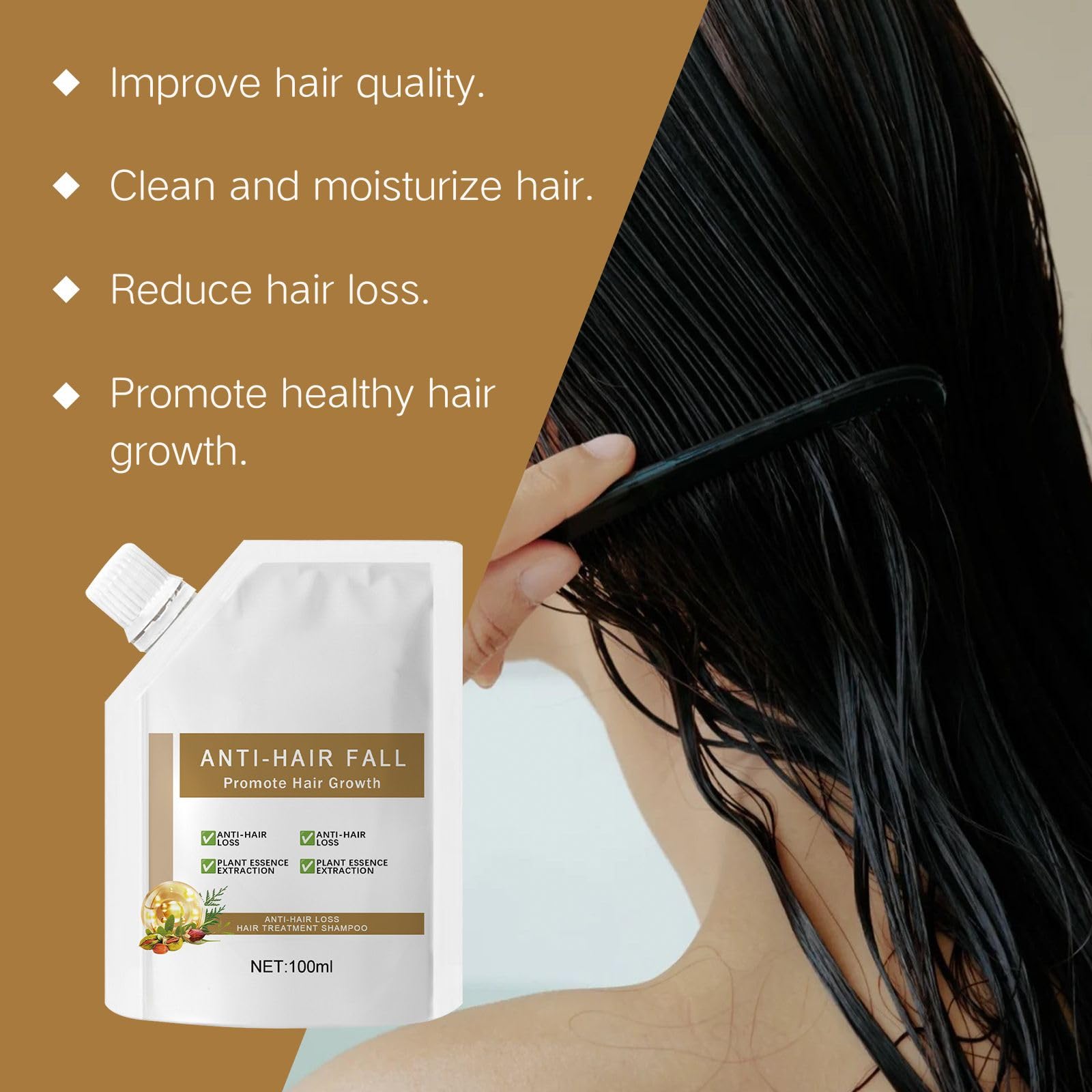 OBRVE 2Pcs Anti-Hair Fall Shampoo – Moisturizing & Hair Growth Support (2-Pack)