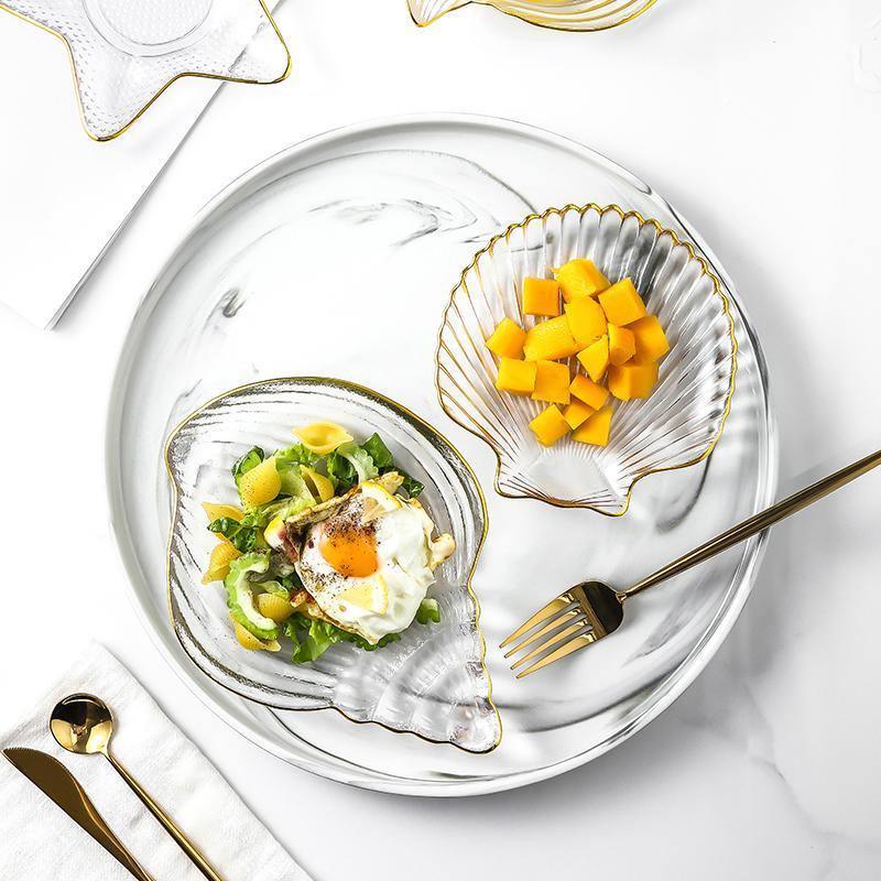 Ocean: A Set Of Four Plates, Glassware