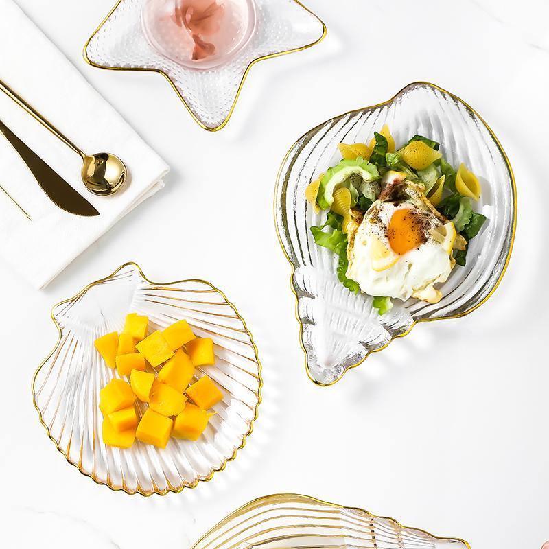 Ocean: A Set Of Four Plates, Glassware
