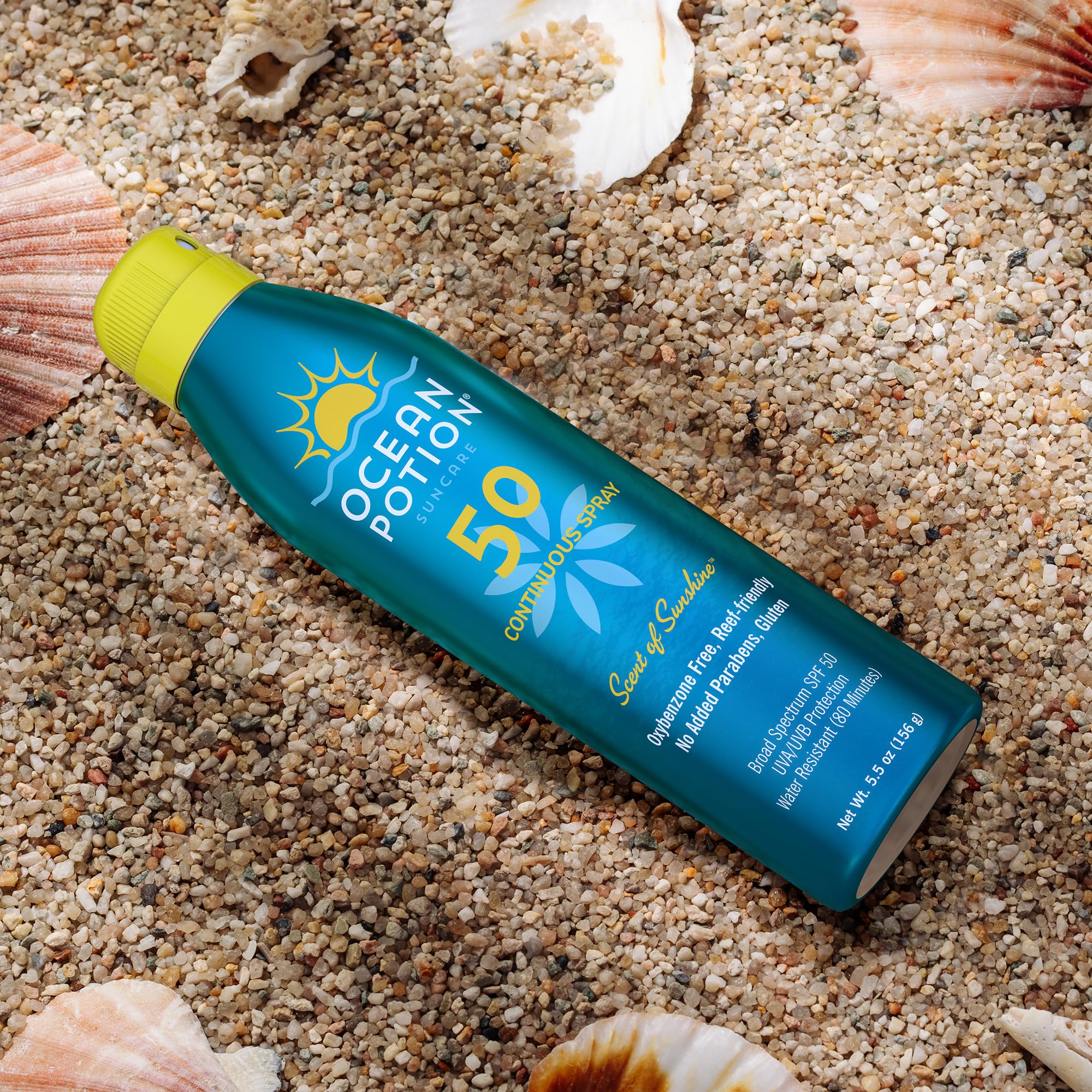 Ocean Potion Sunscreen Body Spray SPF50 5.5oz Pack of 2 – Oxybenzone Free