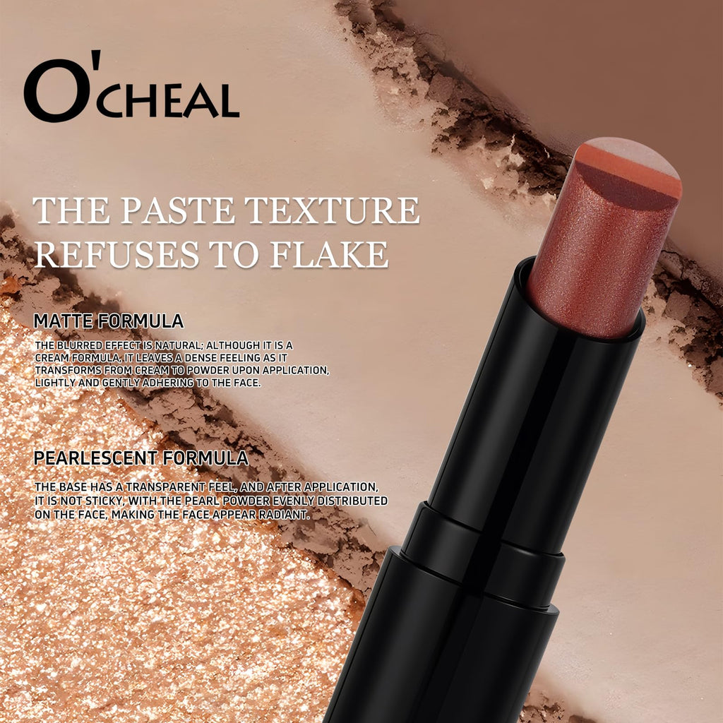 O'CHEAL 4PCS Gradient Eyeshadow Sticks – Matte, Shimmer, Waterproof