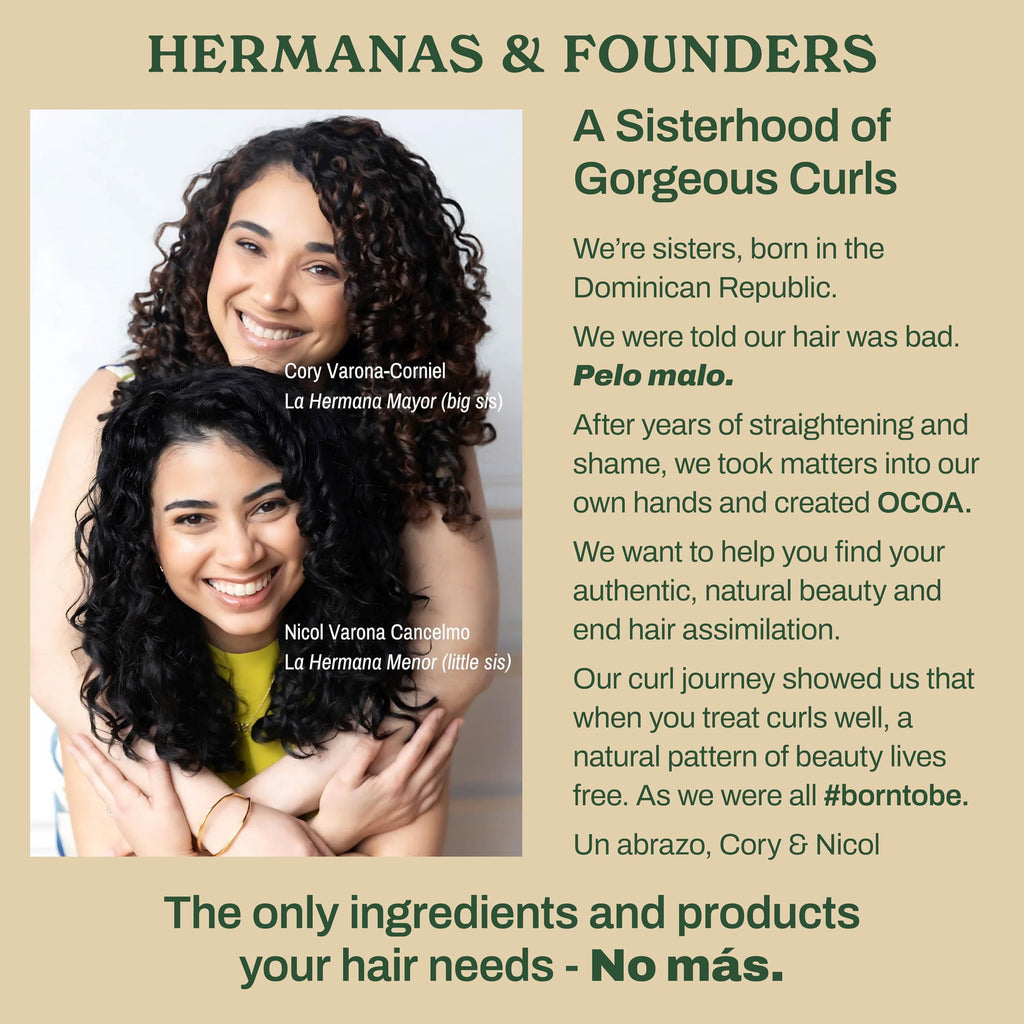 OCOA Beauty Hydrating Curl Cream with Hibiscus, Mango Butter & Marula Oil – Curl Defining Cream for Curly & Wavy Hair (8oz)