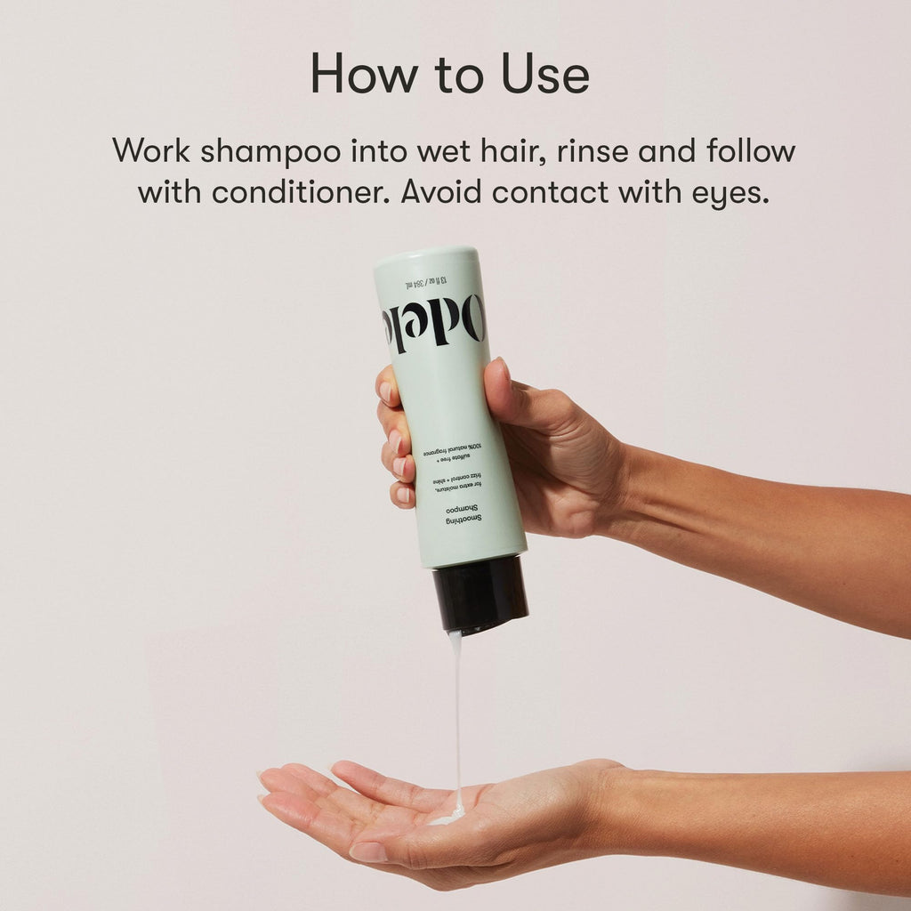 Odele Smoothing Sulfate-Free Shampoo – Extra Moisture, Frizz Control, Shine | 32 Fl Oz