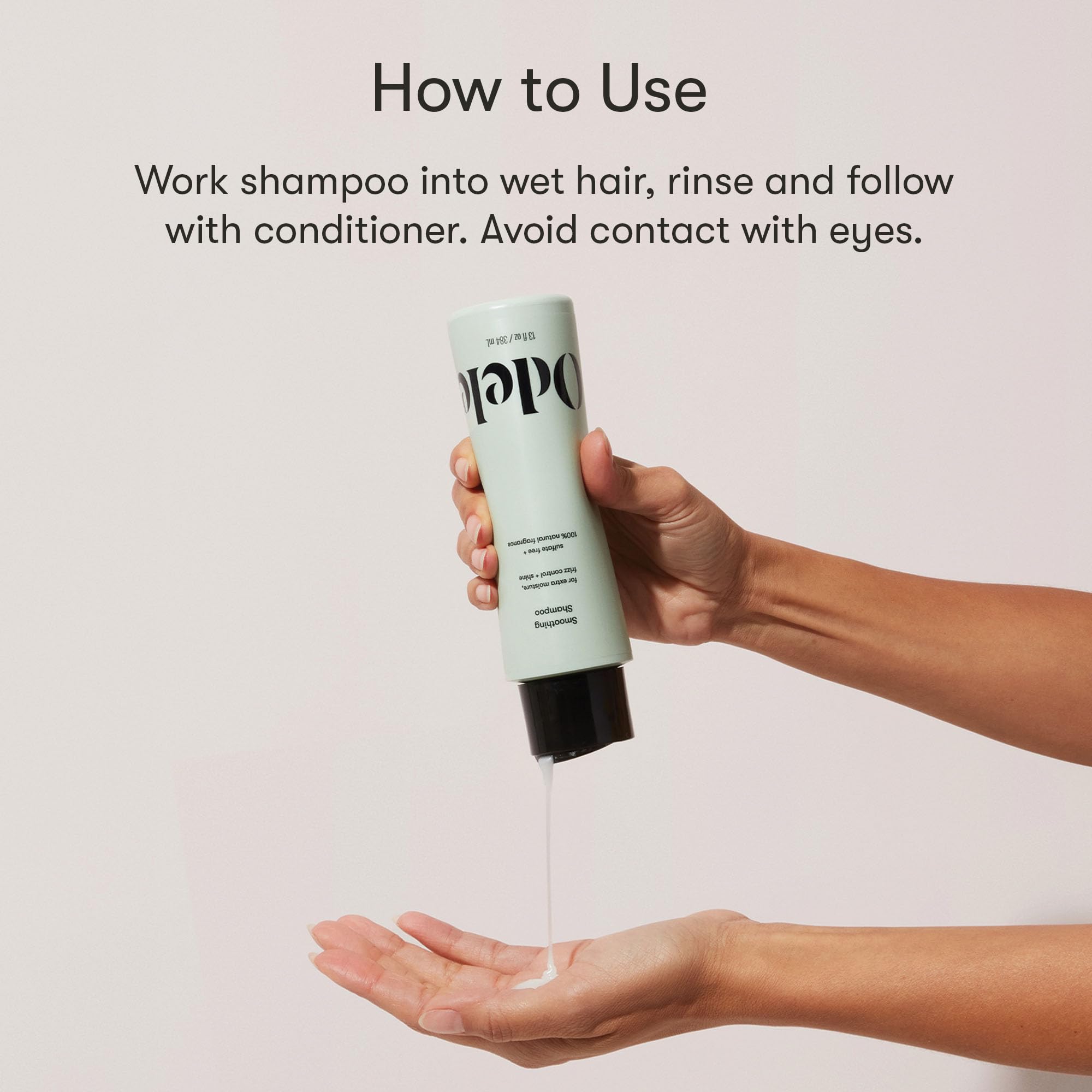 Odele Smoothing Sulfate-Free Shampoo – Extra Moisture, Frizz Control, Shine | 32 Fl Oz