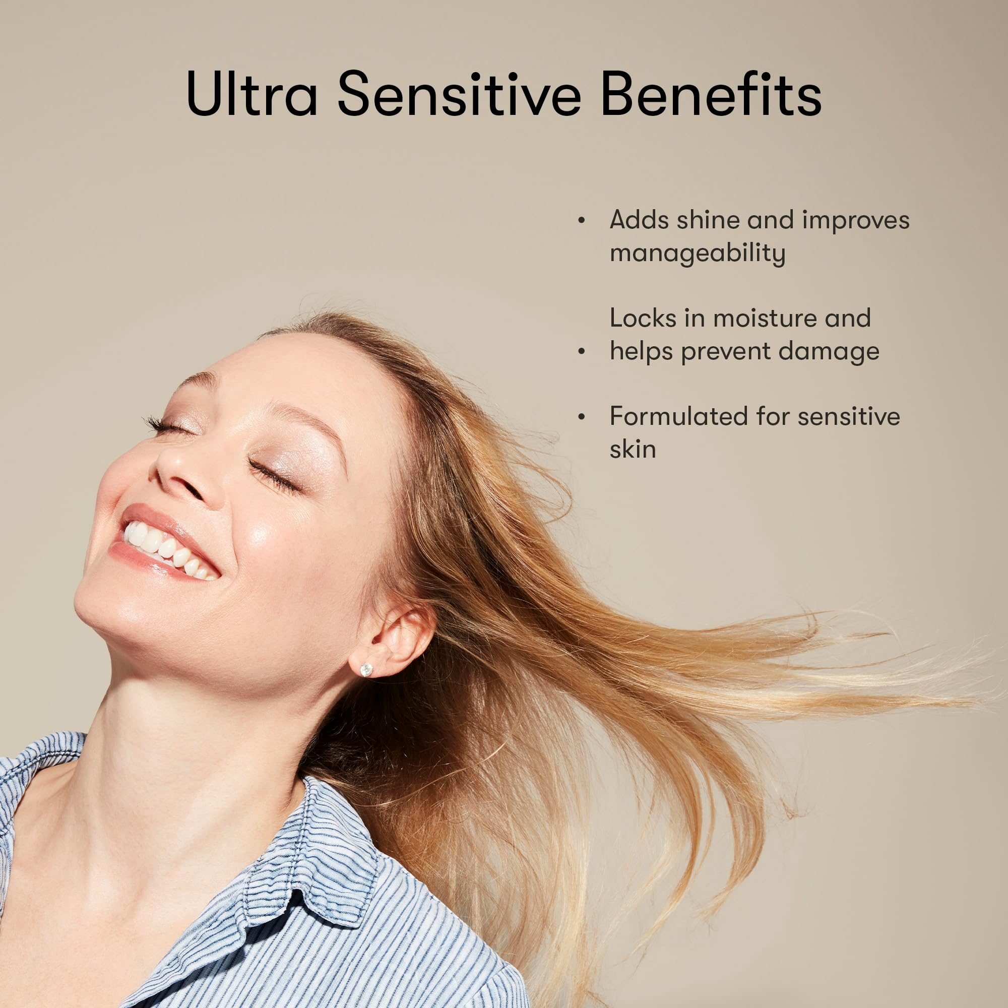 Odele Ultra-Sensitive Sulfate-Free Shampoo & Conditioner Set – Gentle, Fragrance-Free, All Hair Types 13 Fl Oz Each (2-Pack)