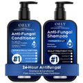 oely Antifungal Shampoo & Conditioner Set — Scalp Support for Folliculitis & Dermatitis