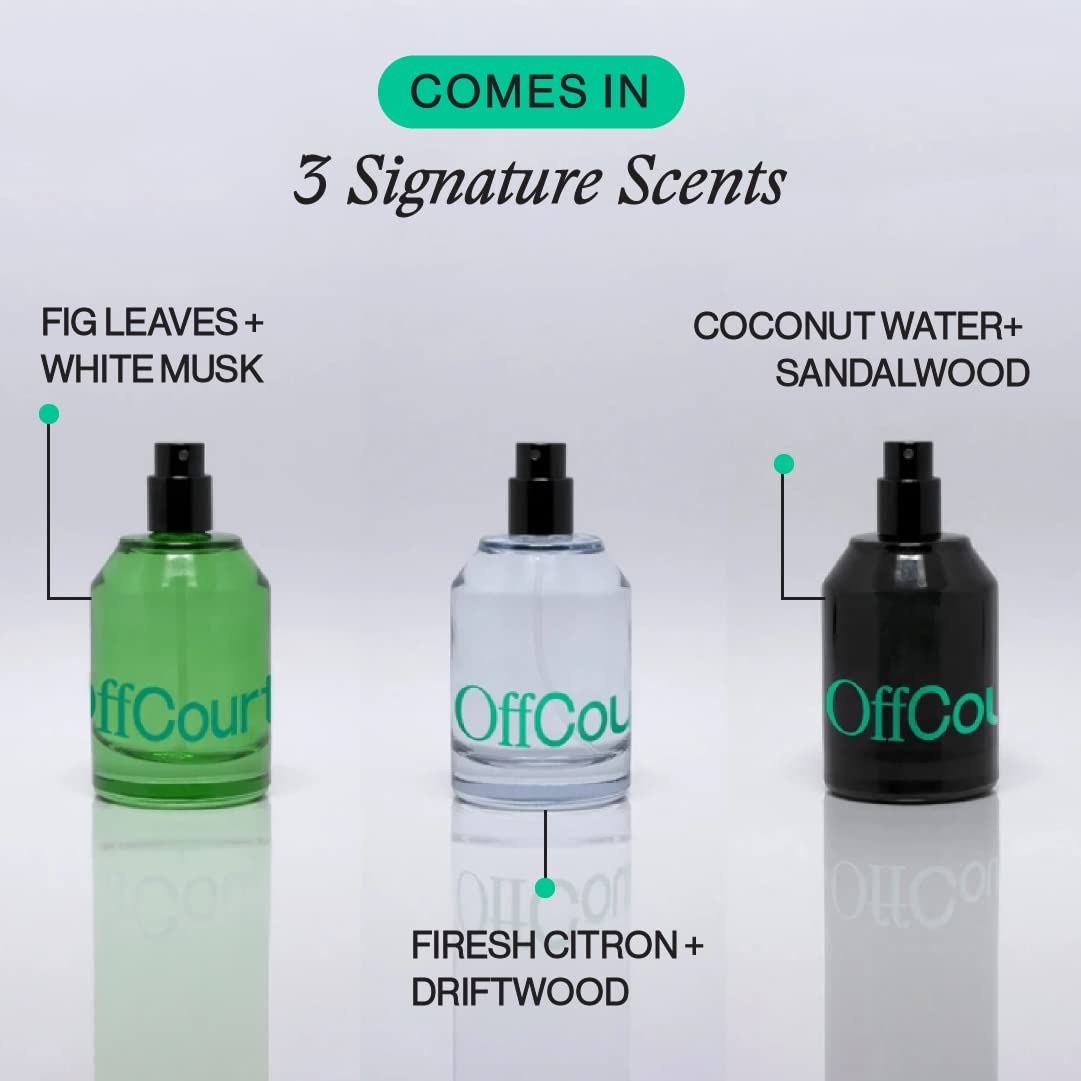 OffCourt Unisex Fragrance: Fig Leaves & White Musk | Clean Vegan Cologne 1.7oz | Made in USA