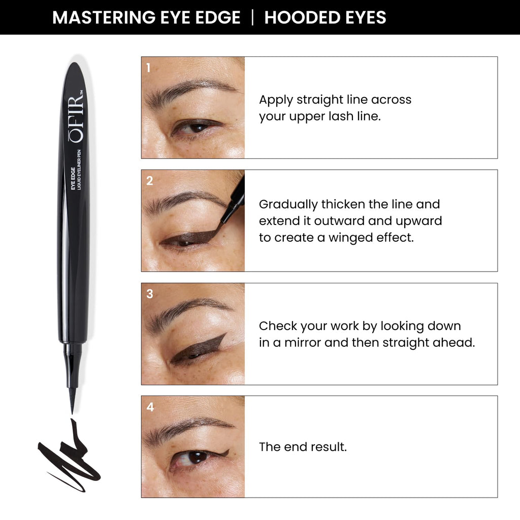 OFIR Eye Edge Liquid Eyeliner Pen | Waterproof Ultra Matte, Soft Tip for Precise Application – Sapphire Navy