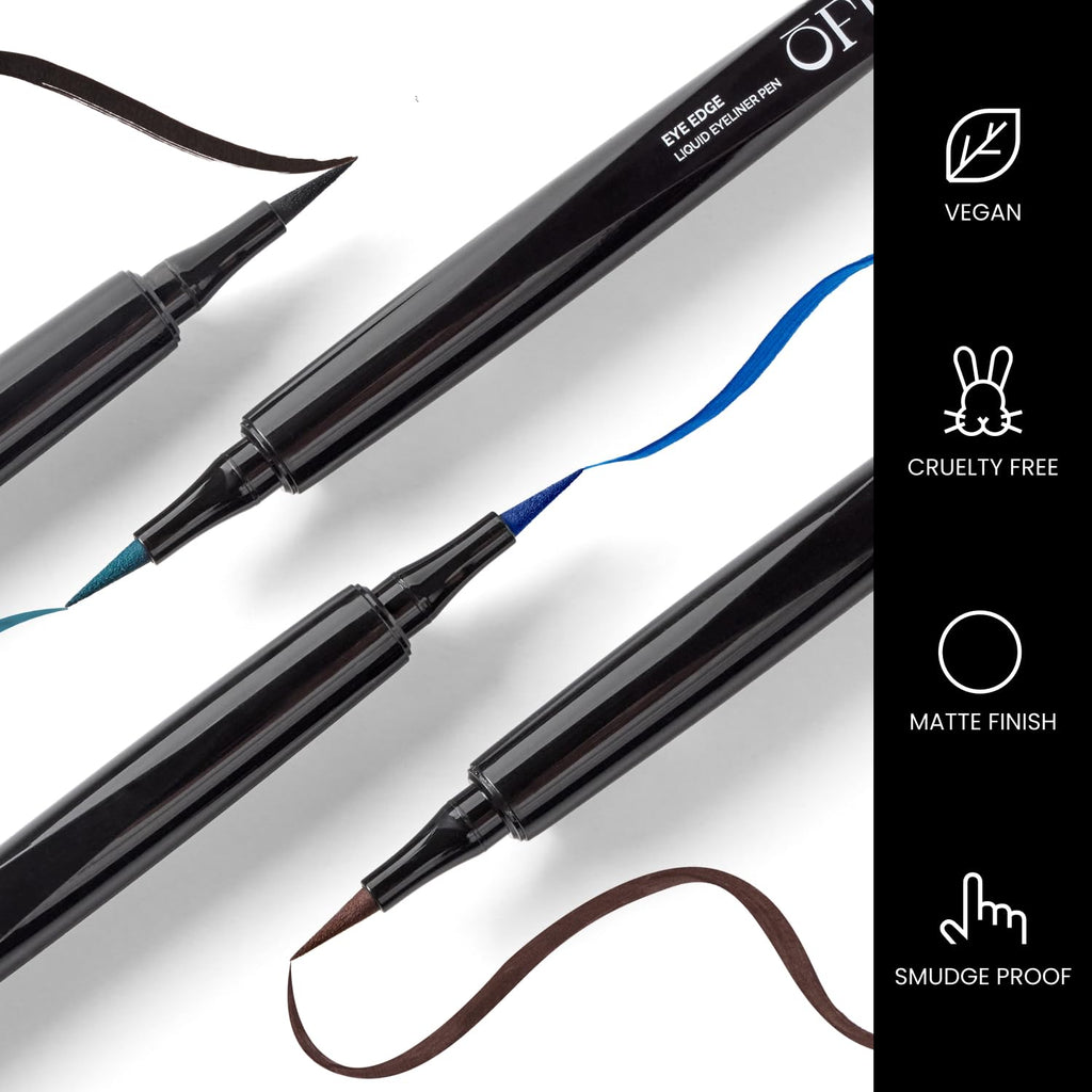 OFIR Eye Edge Liquid Eyeliner Pen | Waterproof Ultra Matte, Soft Tip for Precise Application – Sapphire Navy
