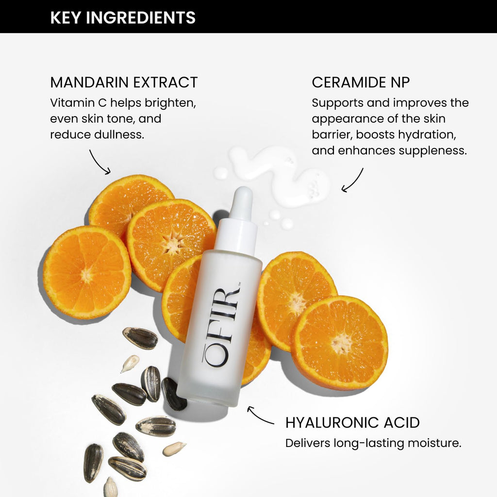 OFIR Face Milk Hydrating Cream Serum – Lightweight Dewy Glow with Vitamin C Mandarin & Hyaluronic Acid