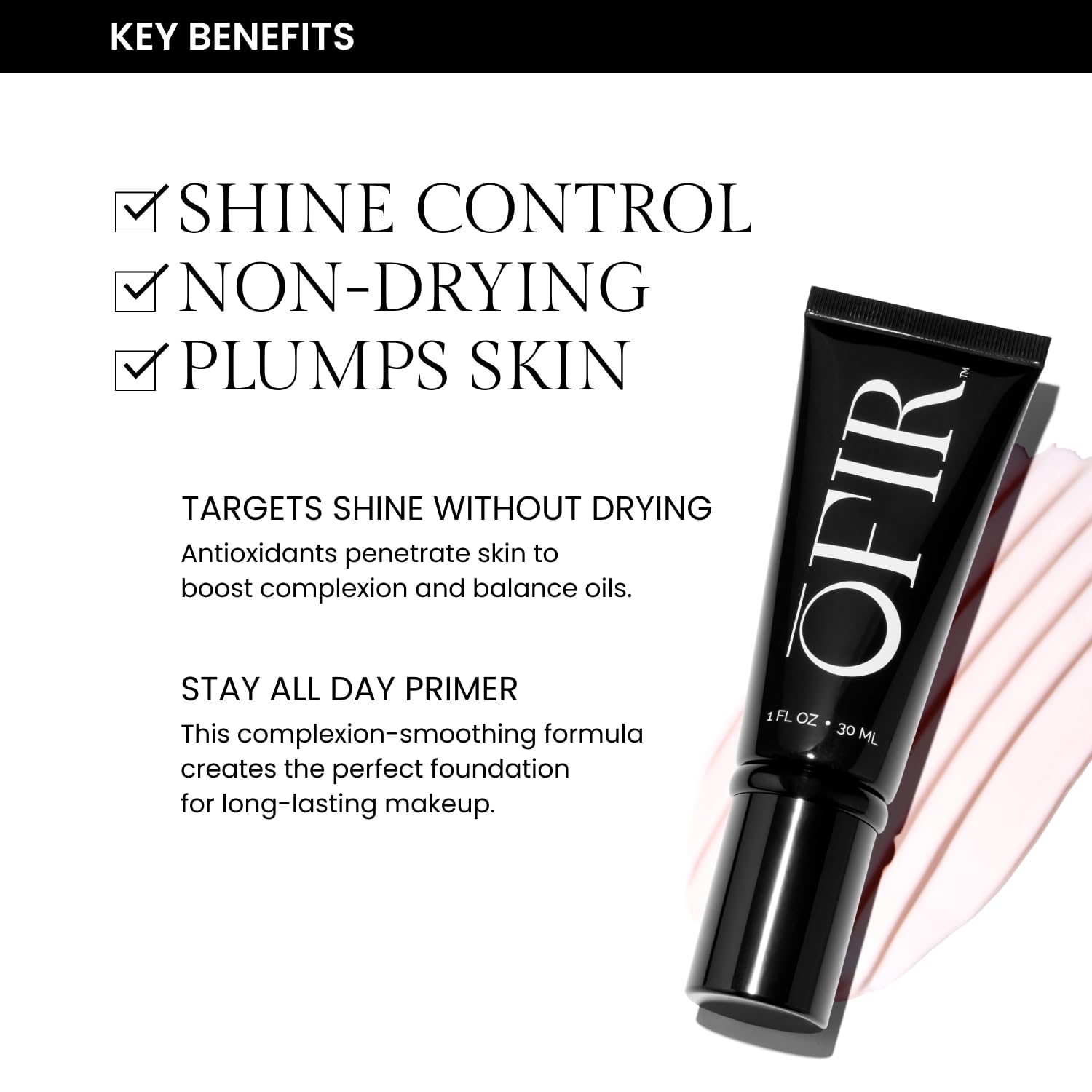 Ofir Skin Prep Matte Primer – Pore-Minimizing, Lightweight Hydrating Face Primer