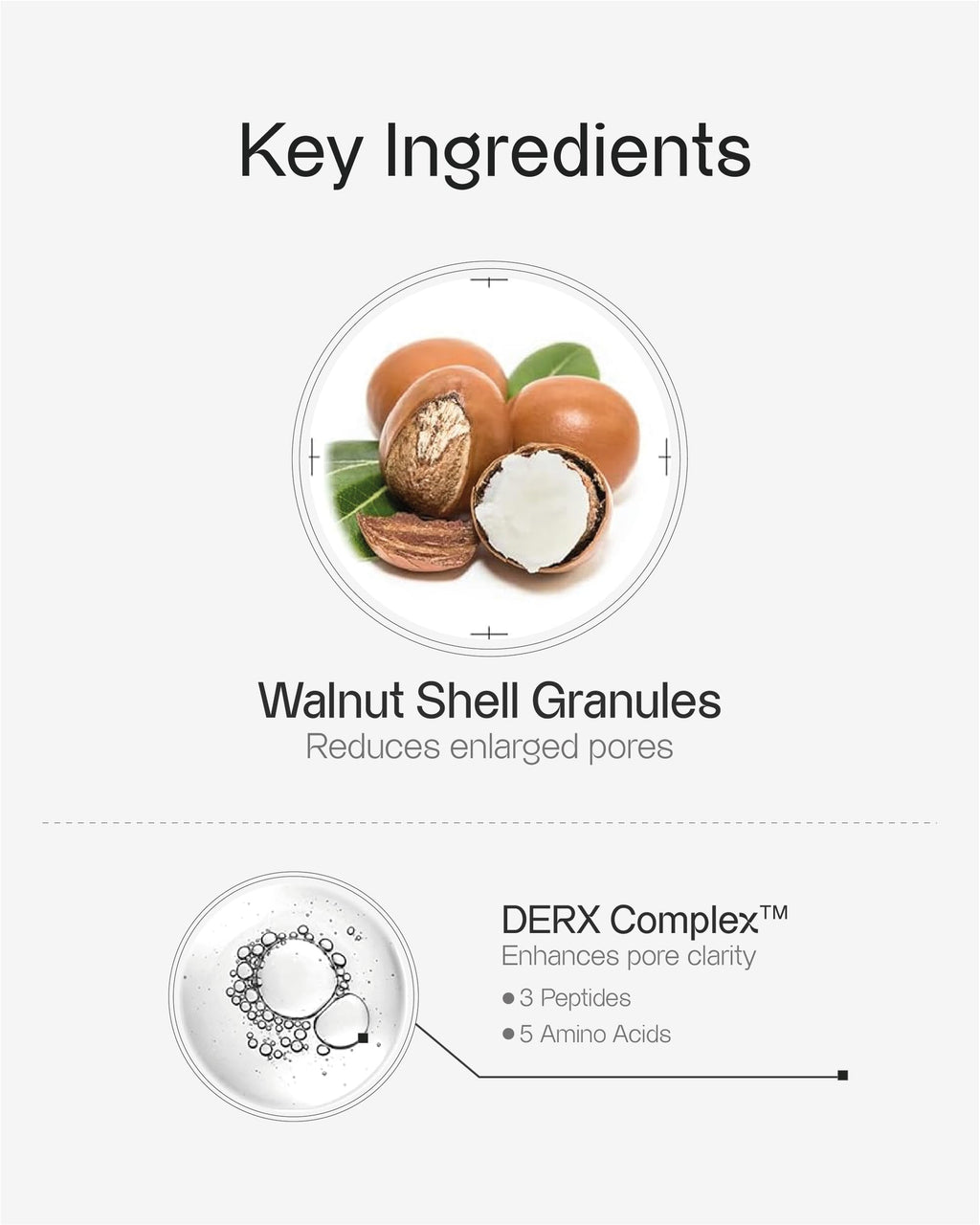 OGANACELL DERX Cleanser – Walnut Exfoliant for Pores | Gentle Daily Korean Face Wash