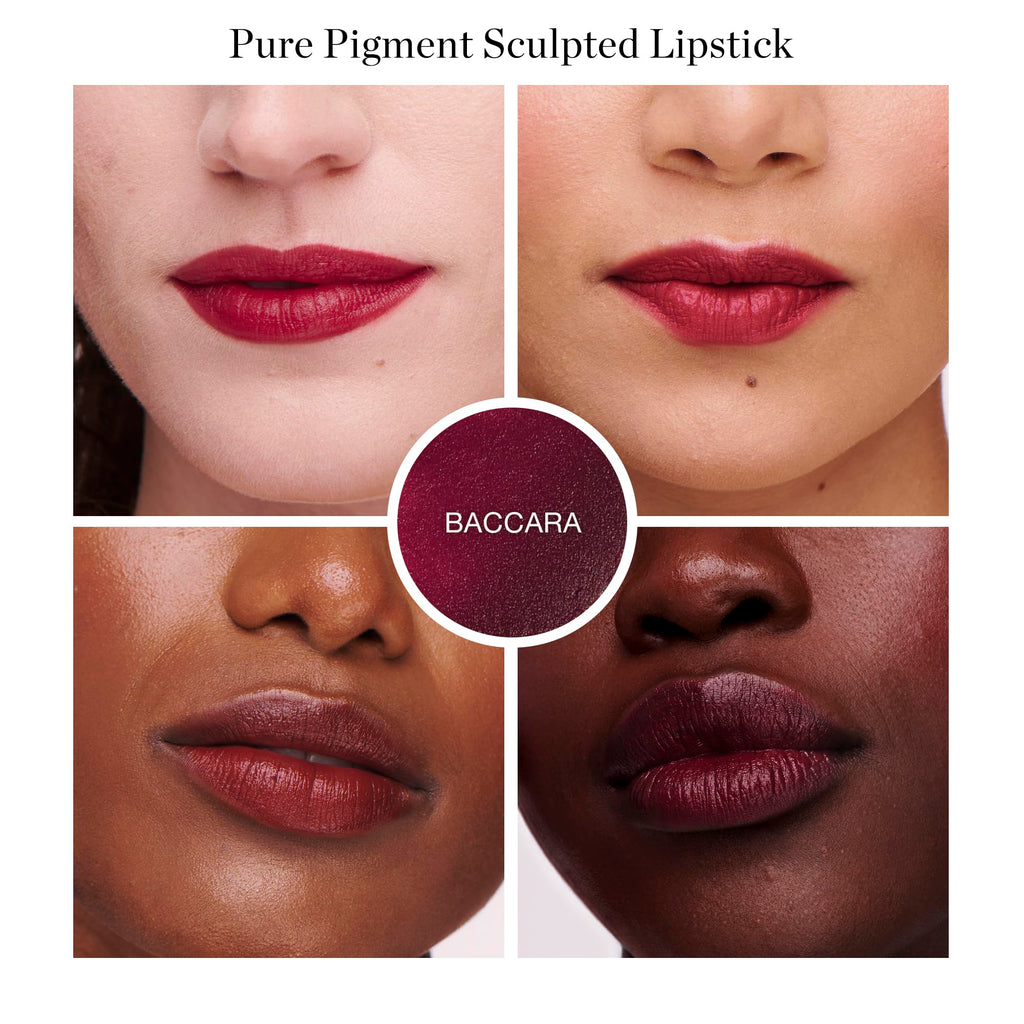 Ogee Full Bloom Sculpted Lipstick Bacarra Deep Wine – 70% Organic, Jojoba Oil, Micro Hyaluronic Acid | Made in USA