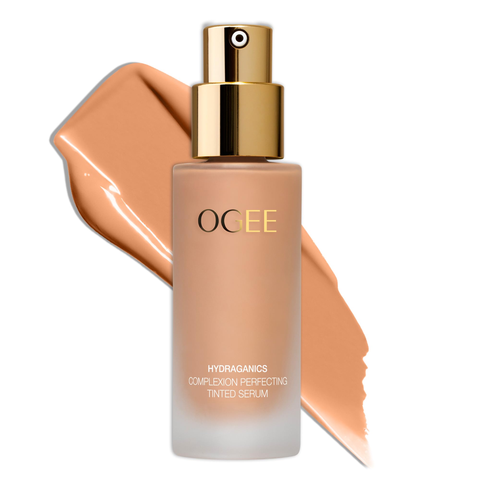Ogee Complexion Perfecting Liquid Foundation – Organic, Made in USA, 5.00N Medium Tan