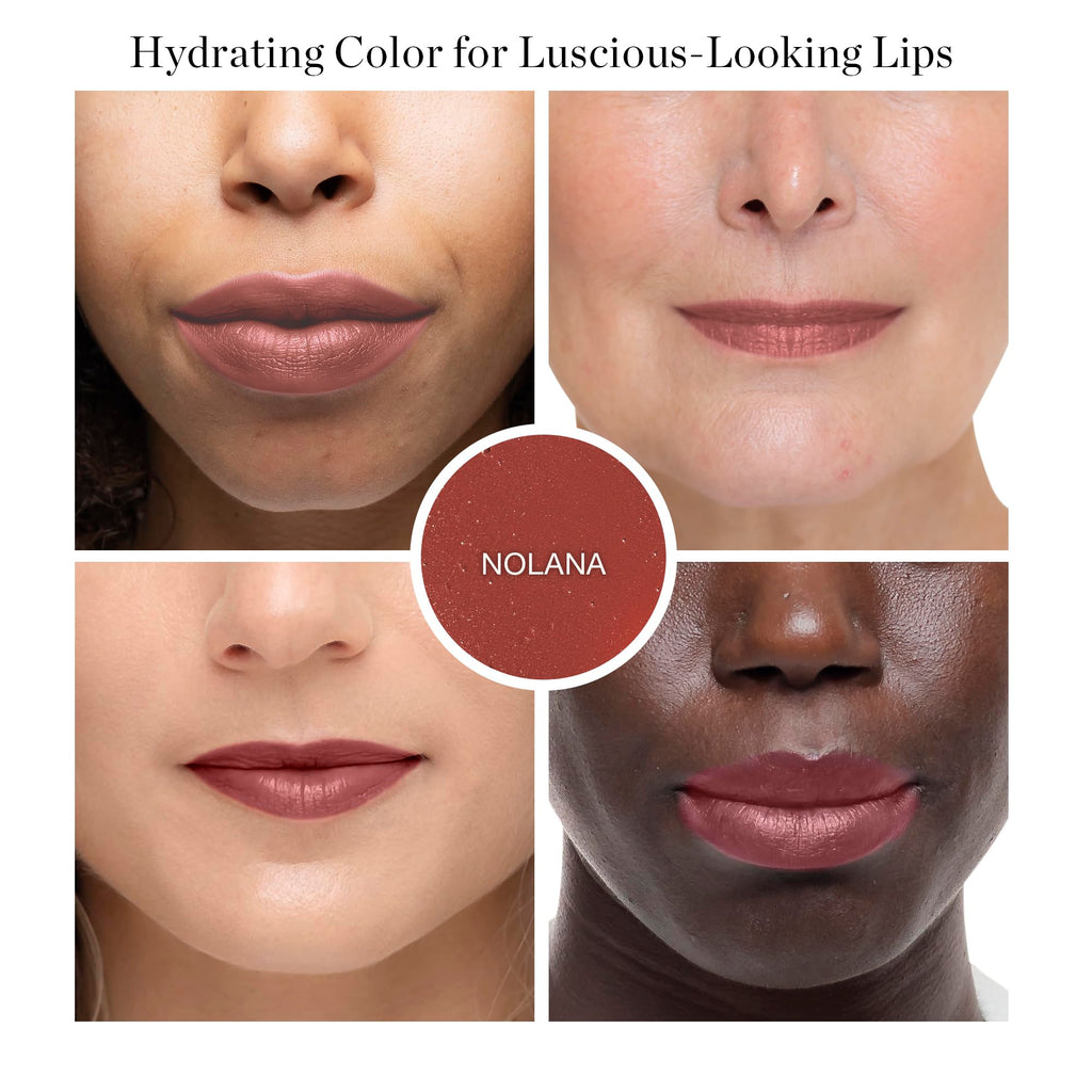 Ogee Tinted Sculpted Lip Oil – Nolana Lip Tint & Treatment (Terracotta Brown)