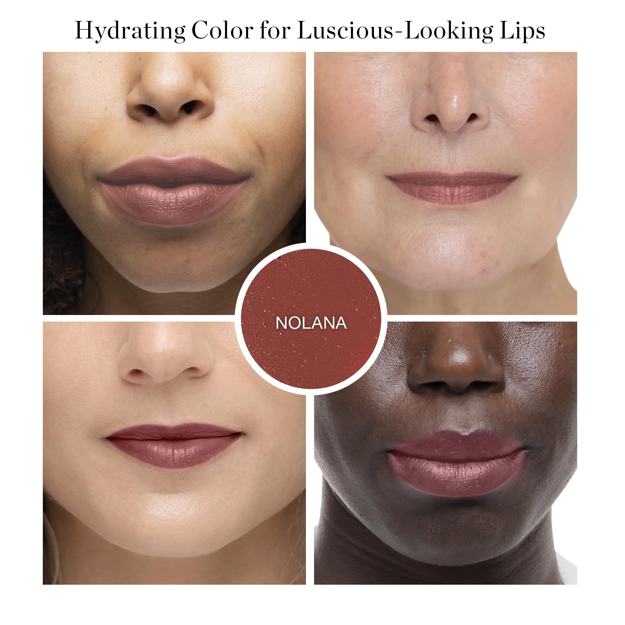Ogee Tinted Sculpted Lip Oil – Nolana Lip Tint & Treatment (Terracotta Brown)