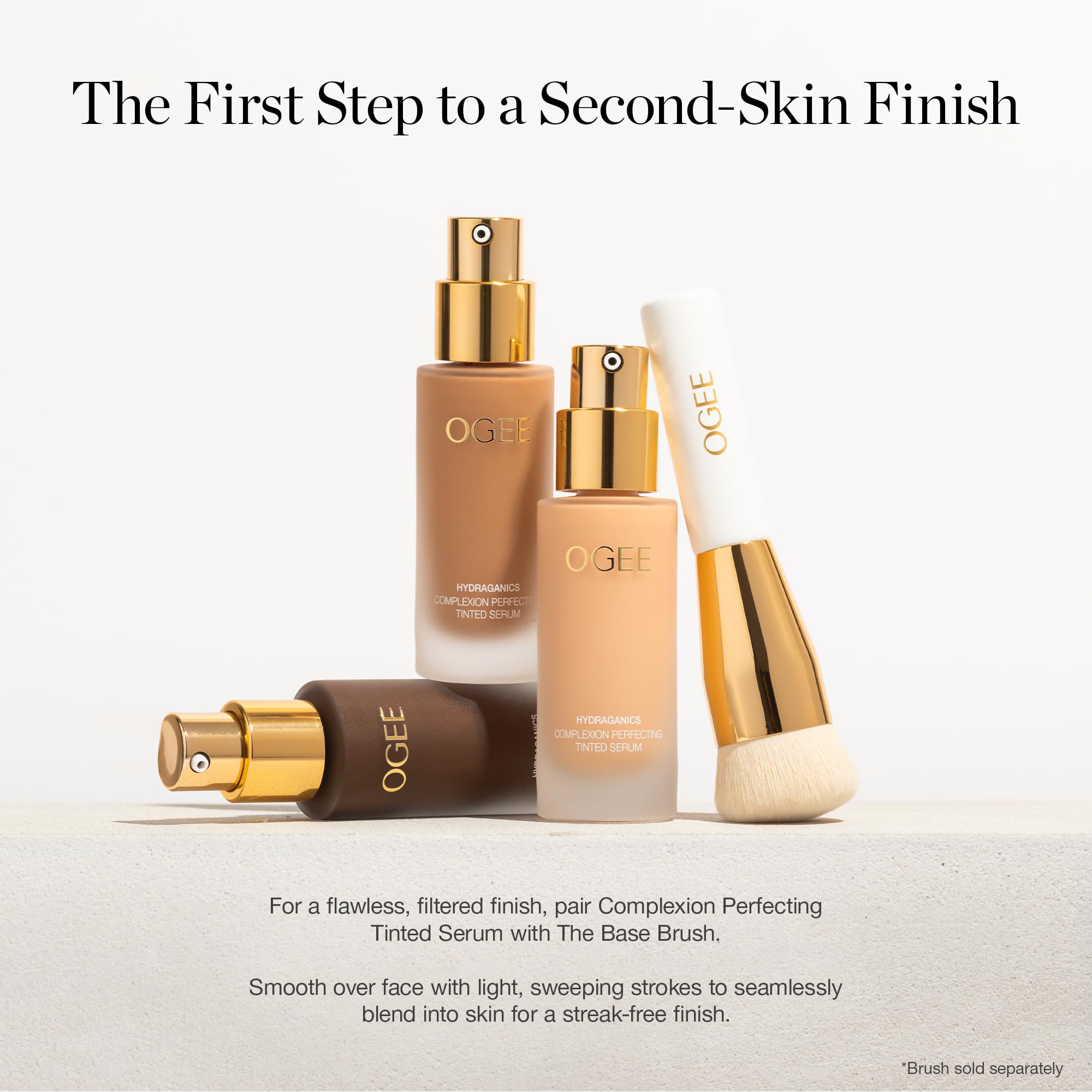 Ogee Complexion Perfecting Liquid Foundation – Aspen 1.0W (Fair, Warm Undertones) – Vitamin C & Jojoba Oil
