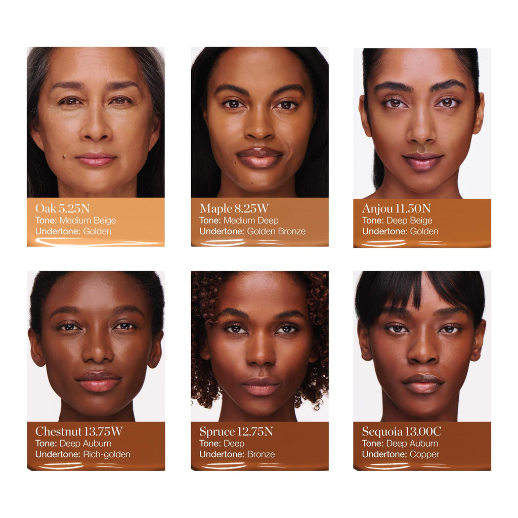 Ogee Complexion Perfecting Liquid Foundation Maple 8.25W — Lightweight Tinted Moisturizer with Vitamin C & Jojoba Oil