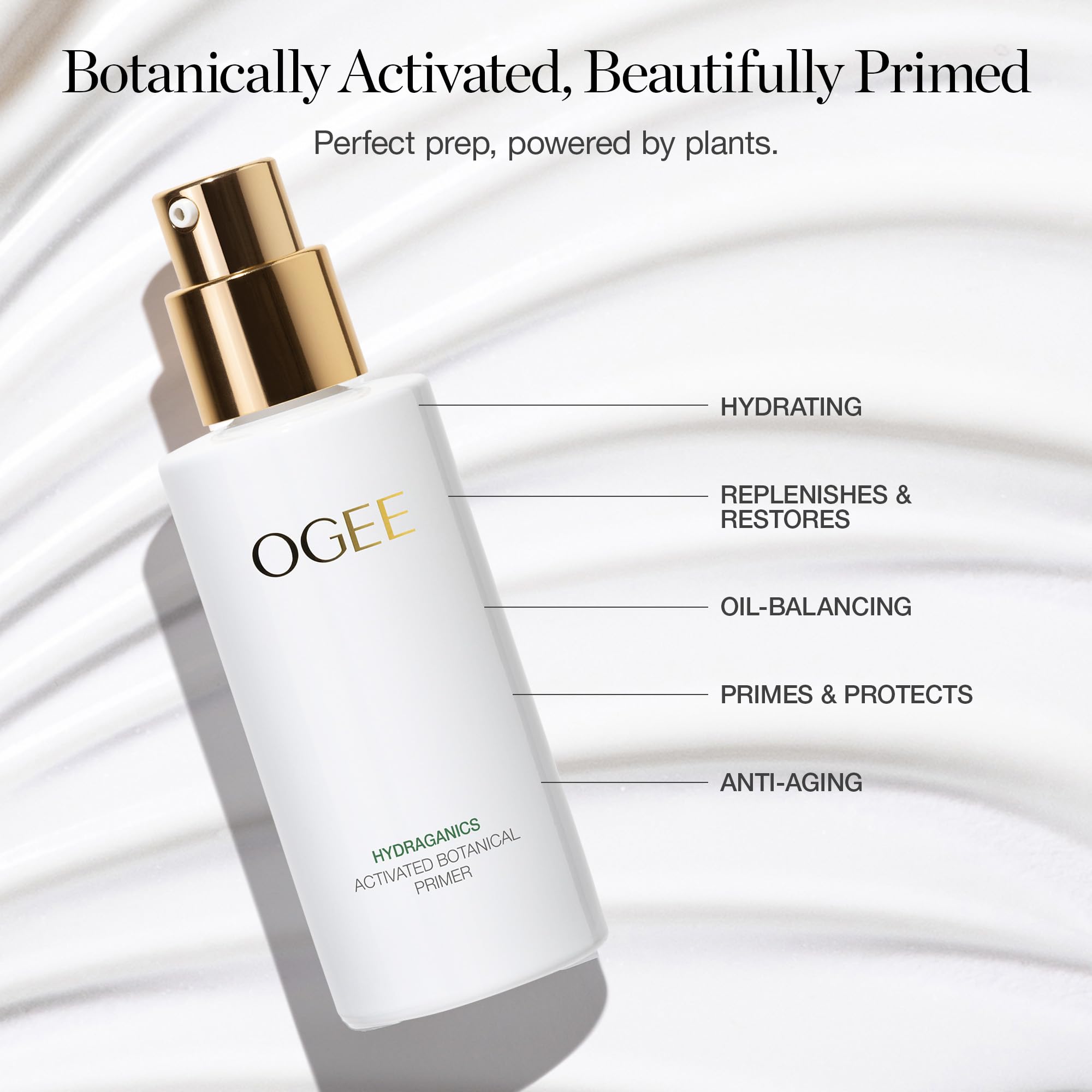 Ogee Makeup Primer - Hydrating Botanical Face Primer for All Skin Types | 73% Organic, Made in USA