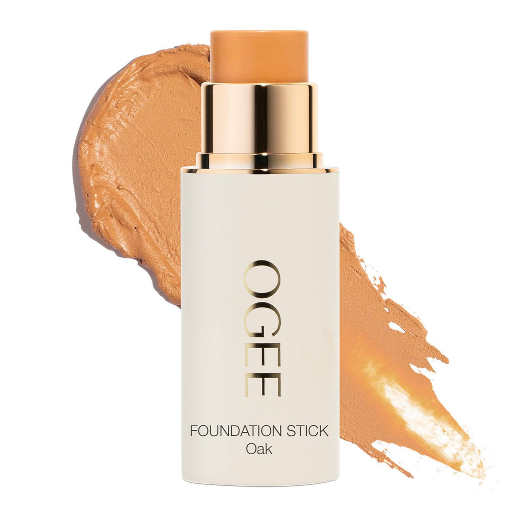 Ogee Sculpted Complexion Foundation Stick Oak 5.5N – Medium Beige, Golden Undertones | 70% Organic