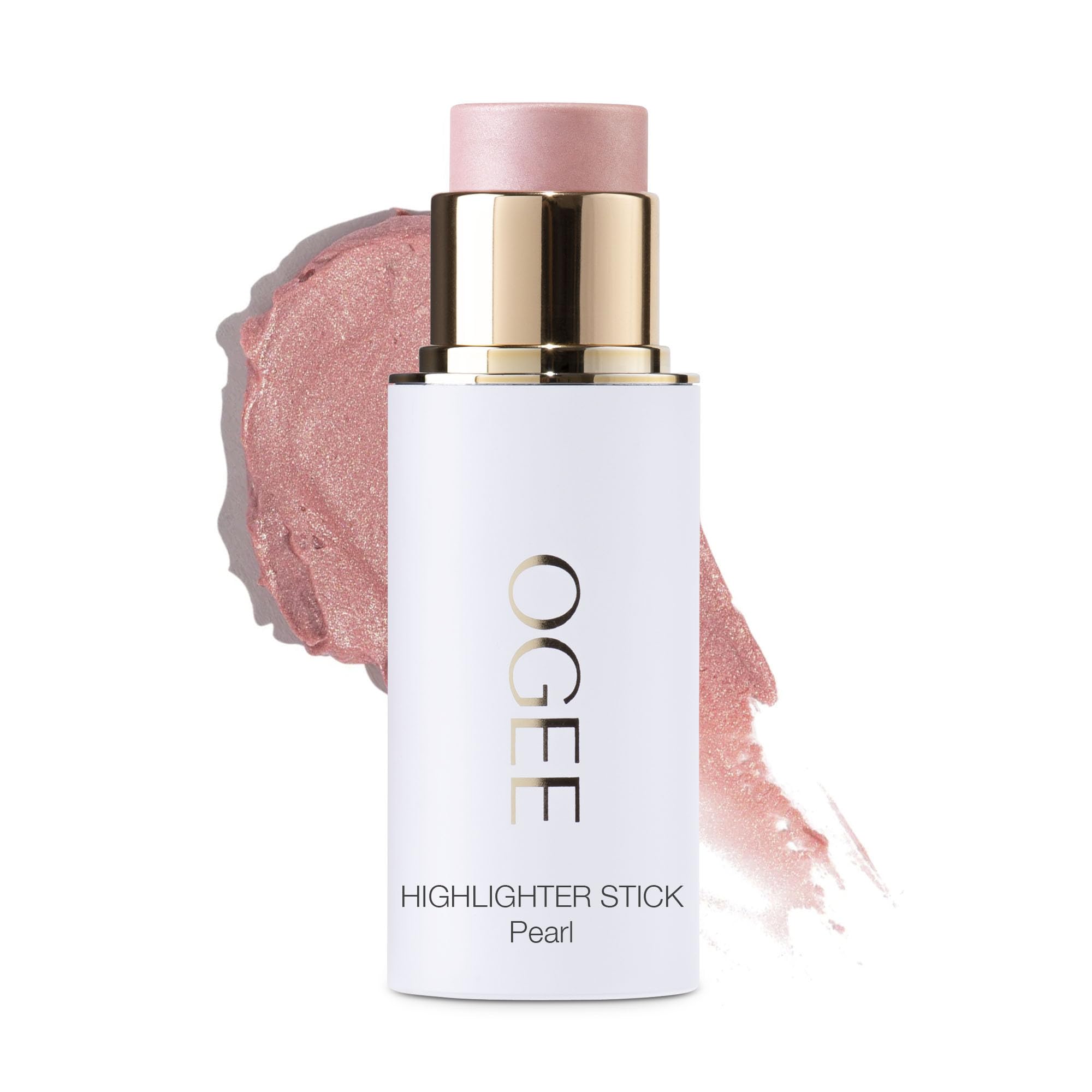 Ogee Sculpted Face Stick – Pearlescent Peony Shimmer | Certified Organic Highlighter Makeup