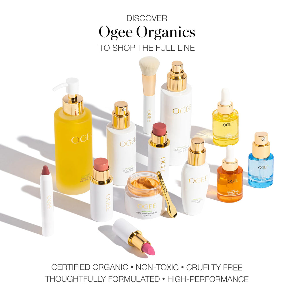 Ogee Sculpted Face Stick – Pearlescent Peony Shimmer | Certified Organic Highlighter Makeup