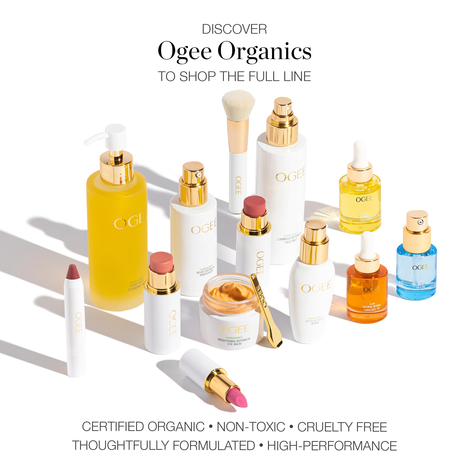 Ogee Sculpted Face Stick Topaz – Matte Rosy Peach | Organic Blush Stick & Highlighter