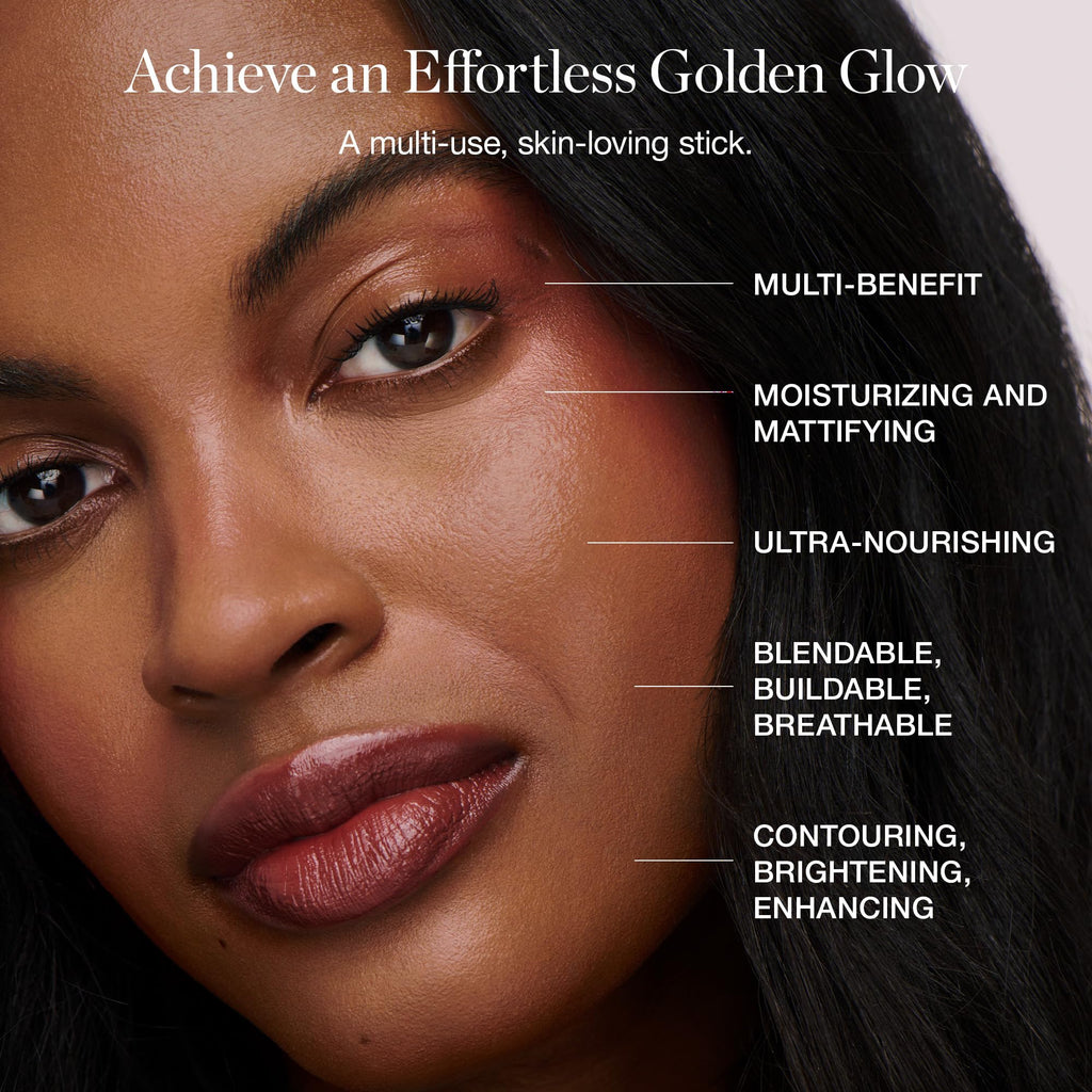 Ogee Sculpted Face Stick Topaz – Matte Rosy Peach | Organic Blush Stick & Highlighter
