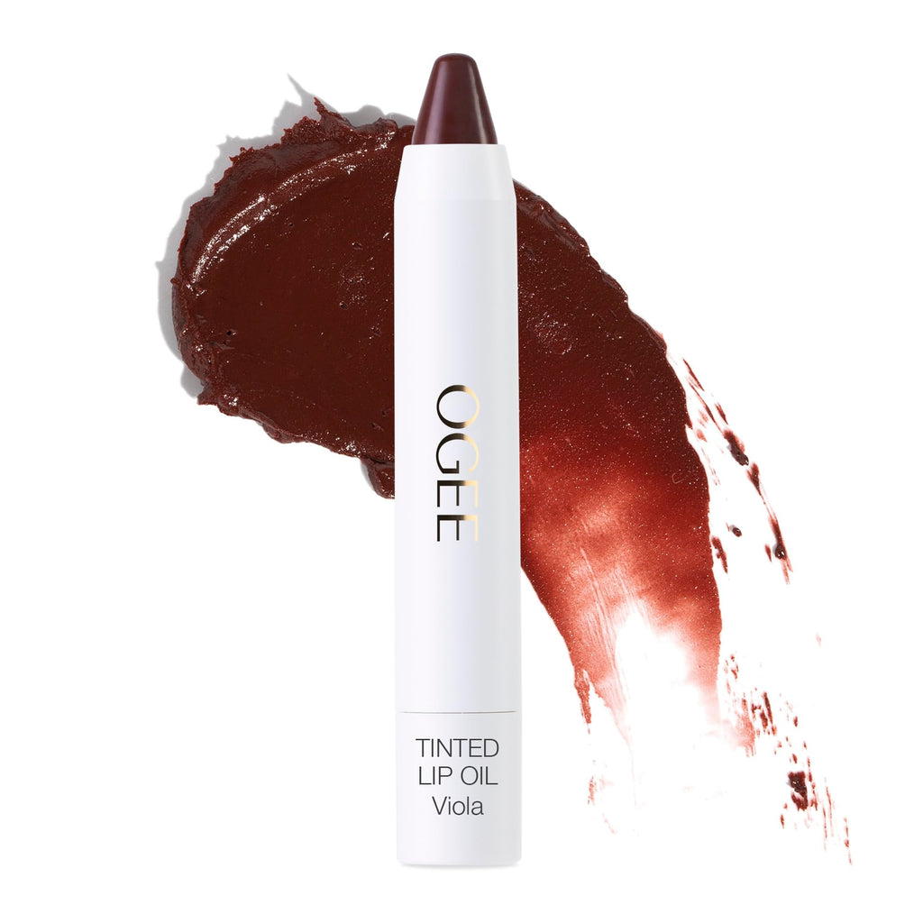 Ogee Viola Lip Tint Oil – Buildable Blackberry Brown Lip Color & Treatment
