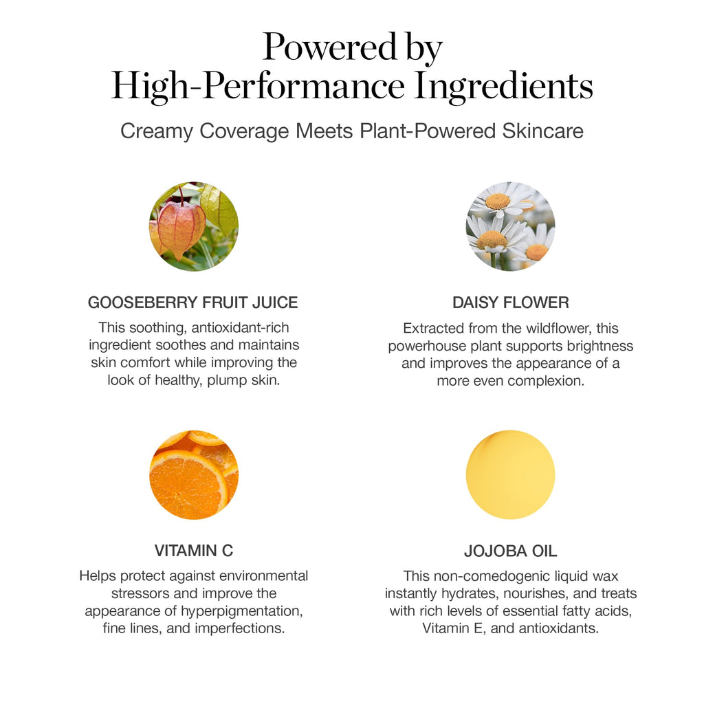Ogee Complexion Perfecting Liquid Foundation – Lightweight Tinted Serum with Vitamin C & Jojoba Oil (Oak 5.25N) – Organic & USA Made