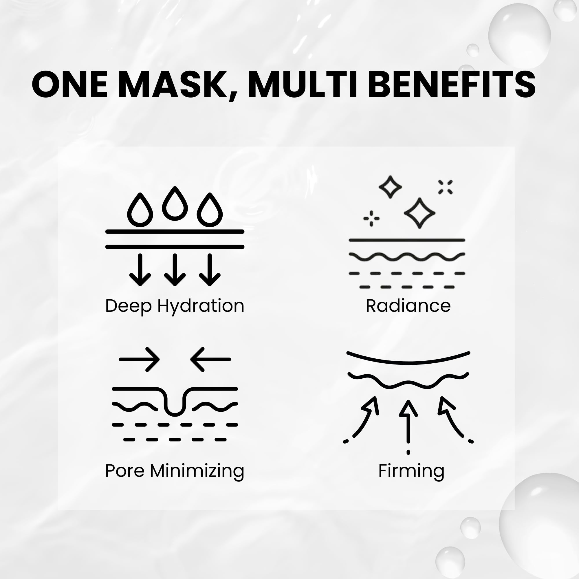 Oh My Pure Vegan Mucin Lifting Hydrogel Mask – Hydration, Elasticity & Glow | Made in Korea