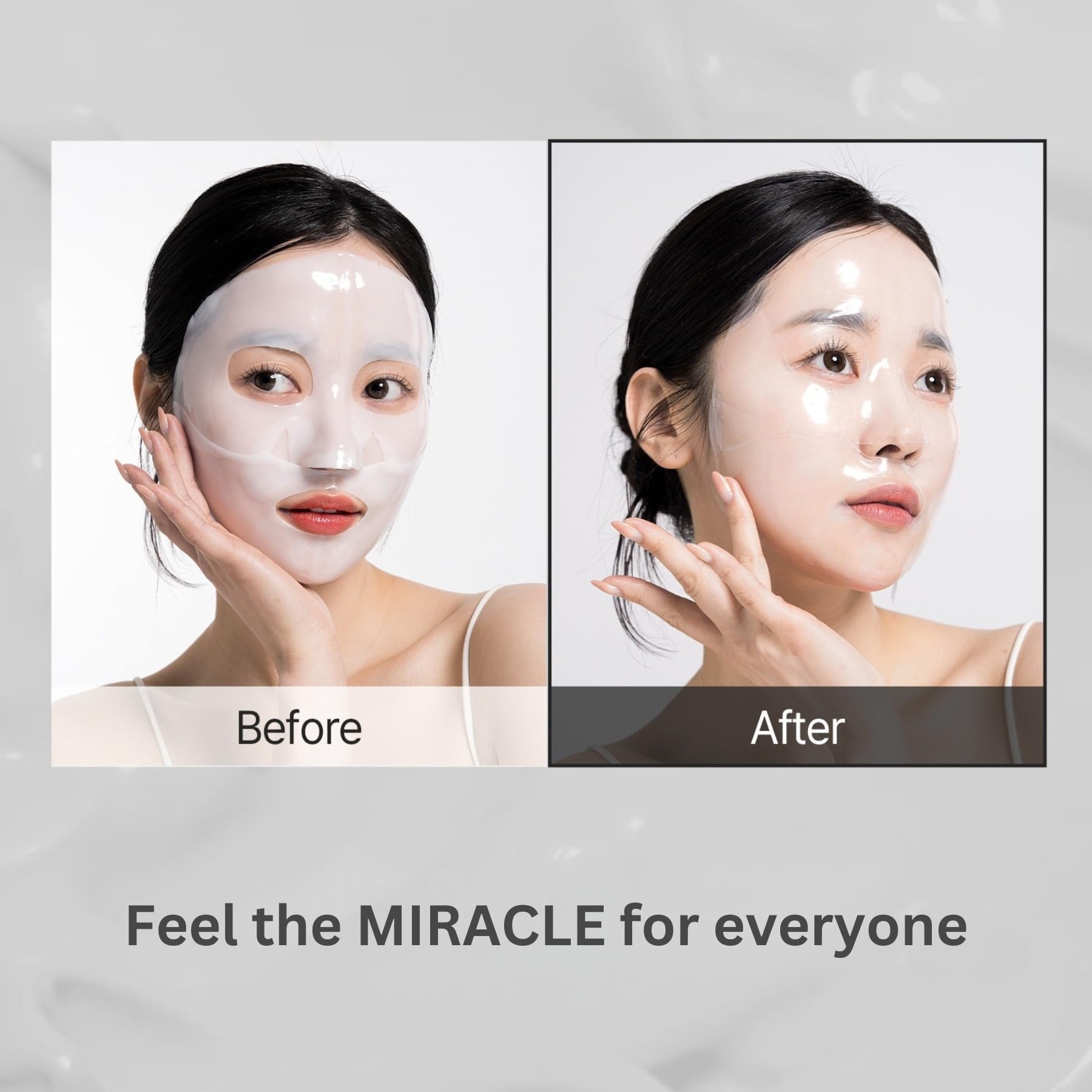 Oh My Pure Vegan Mucin Lifting Hydrogel Mask – Hydration, Elasticity & Glow | Made in Korea