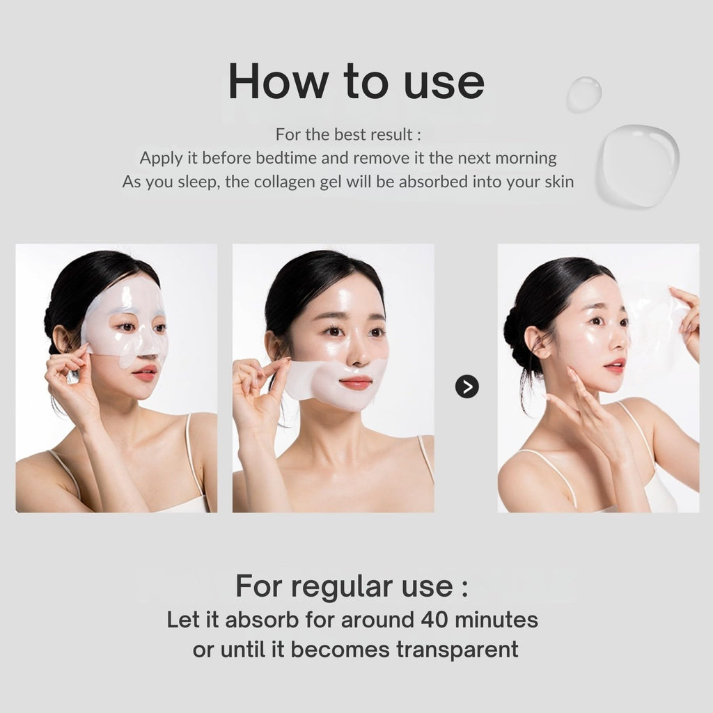 Oh My Pure Vegan Mucin Lifting Hydrogel Mask – Hydration, Elasticity & Glow | Made in Korea