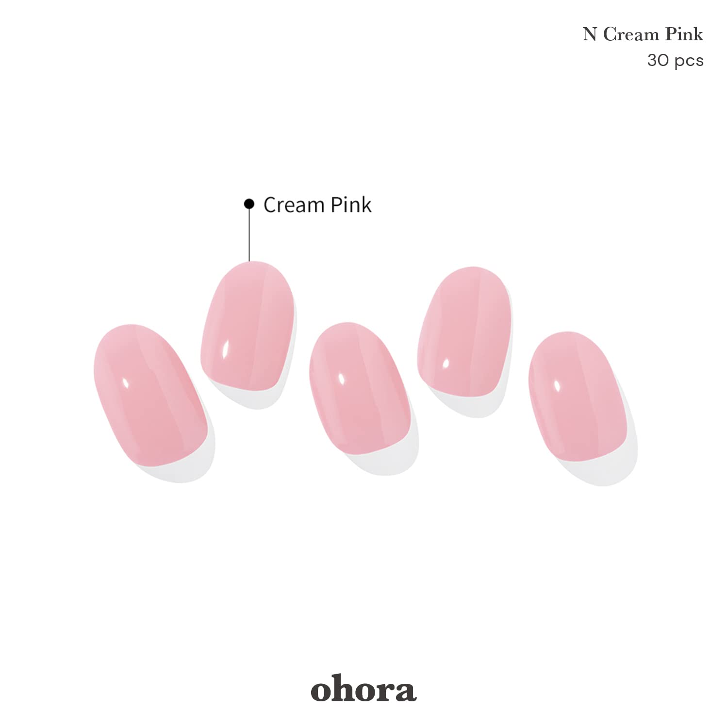 ohora Bundle Set (Daily Trio): N Cream Cotton, N Pink & N Beige Semi-Cured Gel Nail Strips
