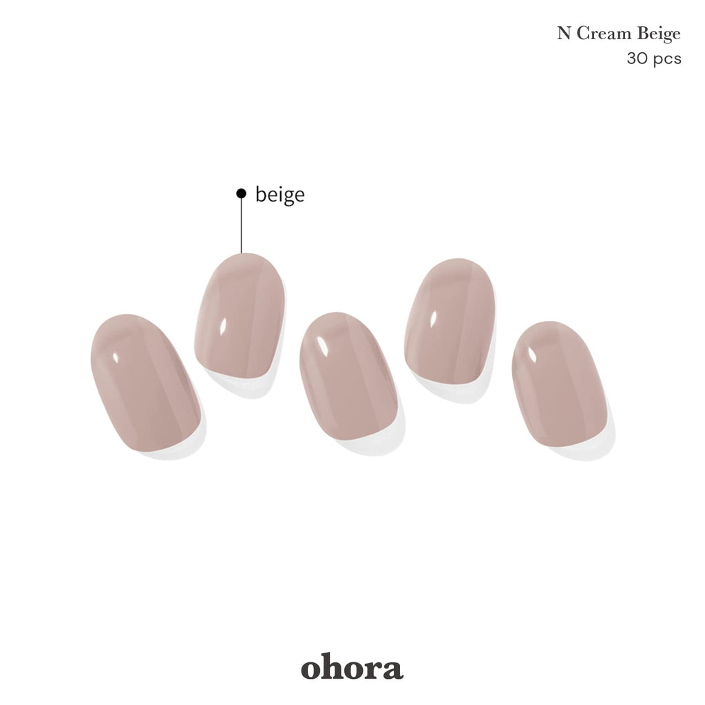 ohora Bundle Set (Daily Trio): N Cream Cotton, N Pink & N Beige Semi-Cured Gel Nail Strips