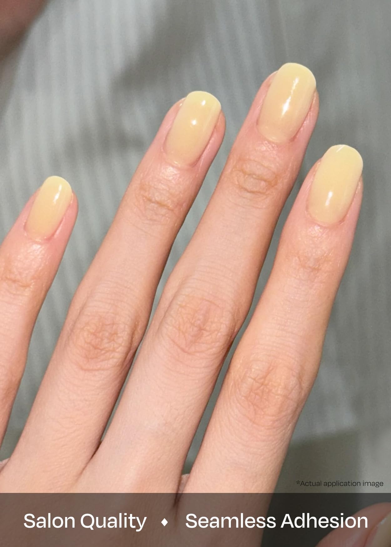 ohora Semi Cured Gel Nail Strips (N Honey Veil) – Salon-Quality Pedi Art That Lasts