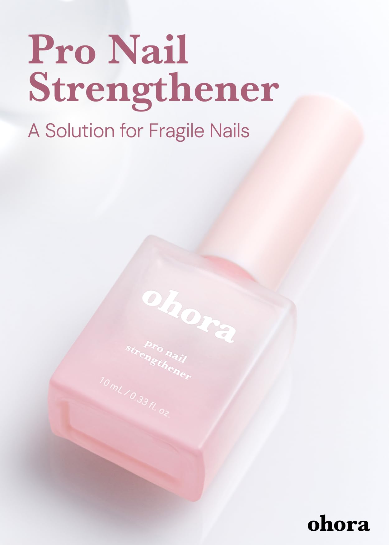 ohora Gel Nail Care Pro Nail Strengthener – Easy Semi-Cured Gel Nail Strips for Salon-Quality Nails