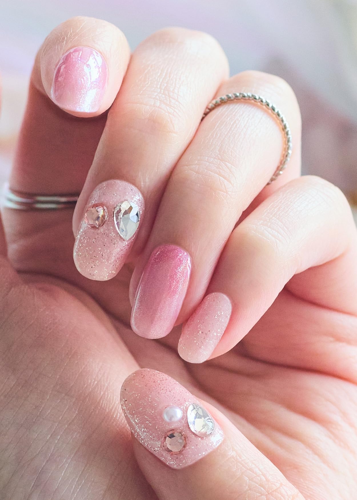 ohora Semi Cured Gel Nail Strips N Mermaid Glow – Salon-Quality, Long-Lasting & Easy to Apply