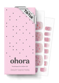 ohora Semi Cured Gel Pedi Strips (P Heart Glimmer) – Salon-Quality Nails at Home, Works with Any Nail Lamp