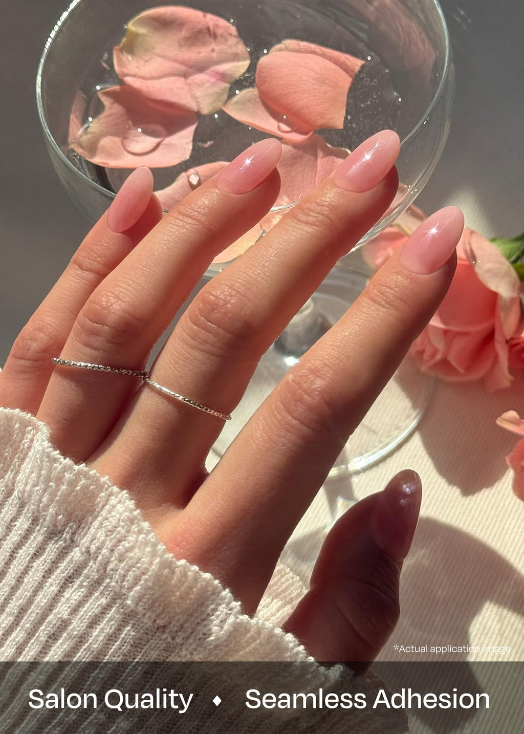 ohora Semi Cured Gel Nail Strips (N Clean Girl) – Pink Jelly, UV/LED Compatible