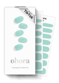 Ohora Semi Cured Gel Nail Strips (N Cream Window) – Green | Salon-Quality at Home